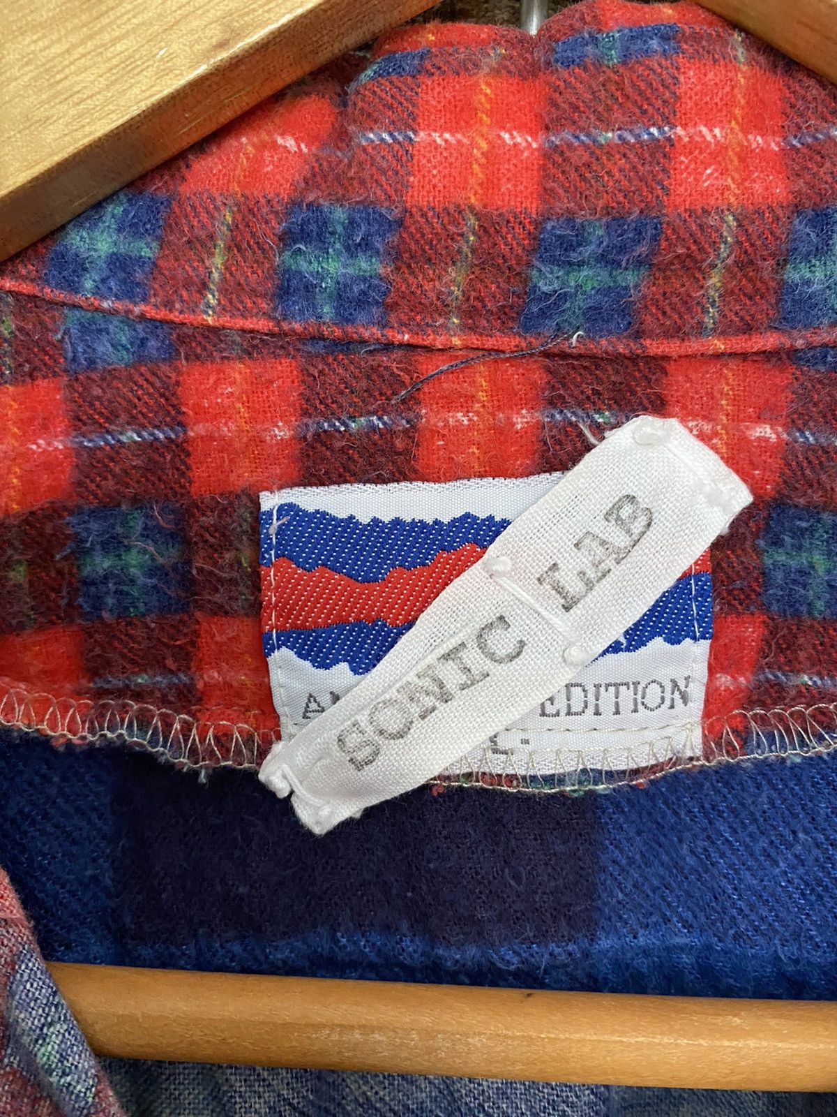 Needles × Nepenthes × Sonic Lab Vtg Sonic Lab rebuild cut flannel Size US L / EU 52-54 / 3 - 11 Thumbnail
