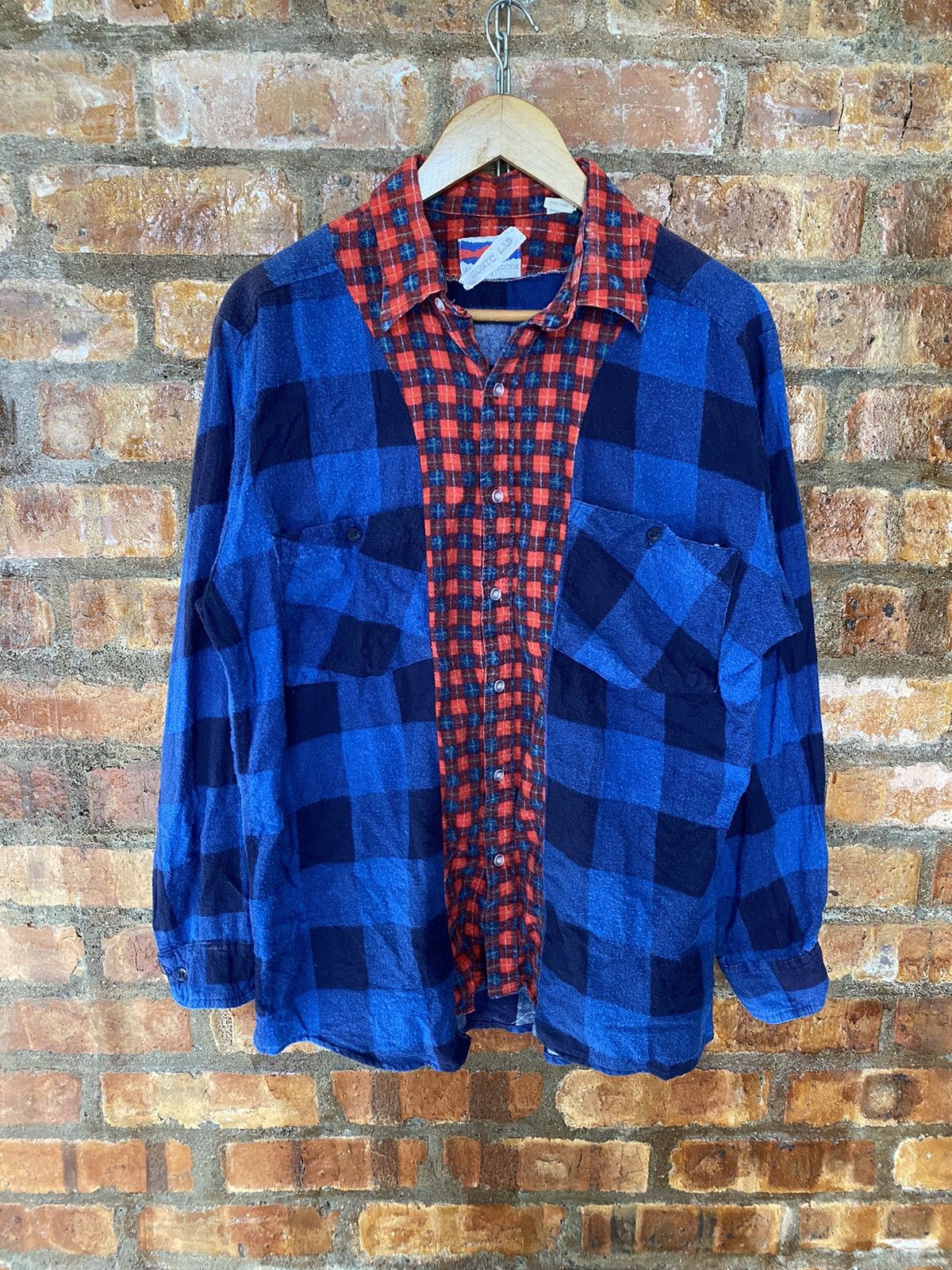 Needles × Nepenthes × Sonic Lab Vtg Sonic Lab rebuild cut flannel Size US L / EU 52-54 / 3 - 3 Thumbnail