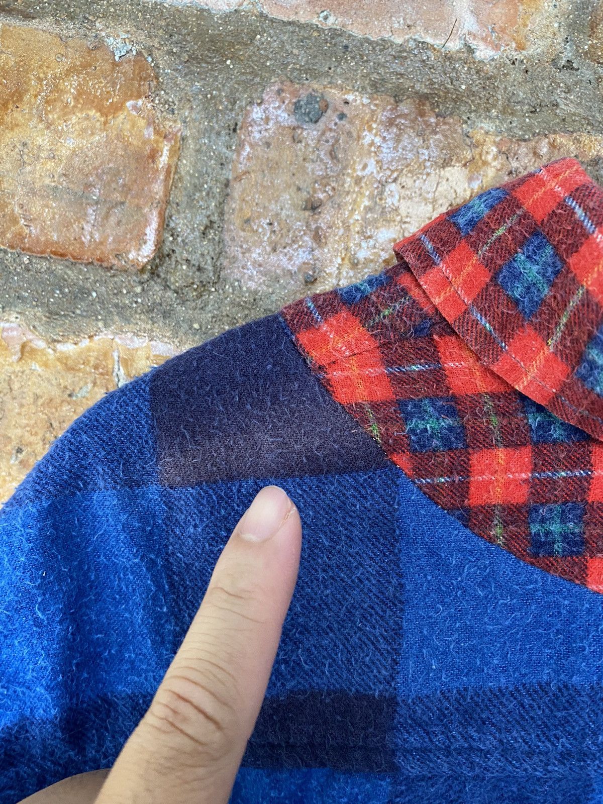 Needles × Nepenthes × Sonic Lab Vtg Sonic Lab rebuild cut flannel Size US L / EU 52-54 / 3 - 10 Thumbnail