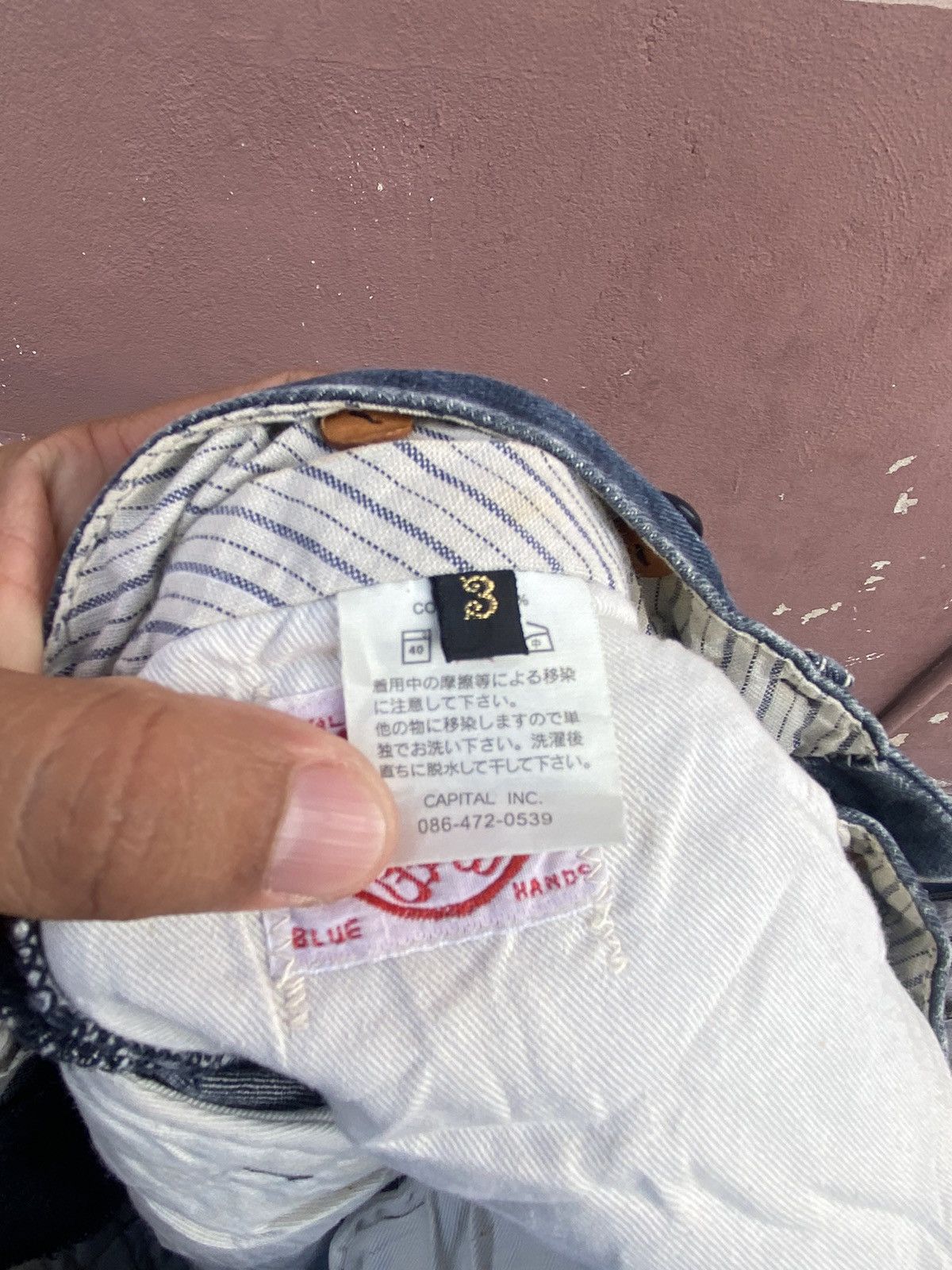 Kapital Kapital Blue Hands Ankle Pant Size US 30 / EU 46 - 6 Thumbnail
