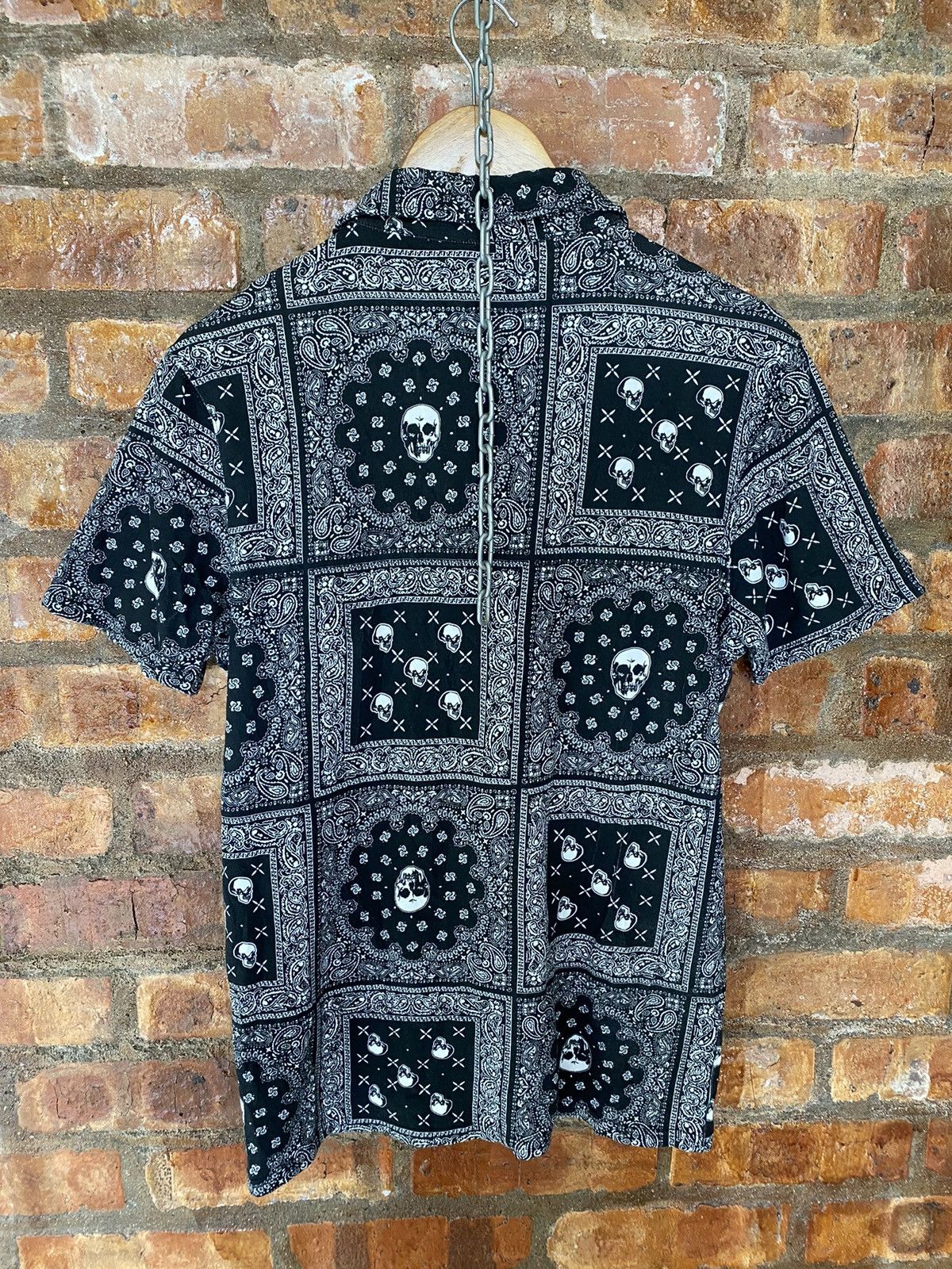 Japanese Brand × KMRii × Shellac Stooge & Co Japan Paisley bandana Skull polo Size US M / EU 48-50 / 2 - 10 Thumbnail