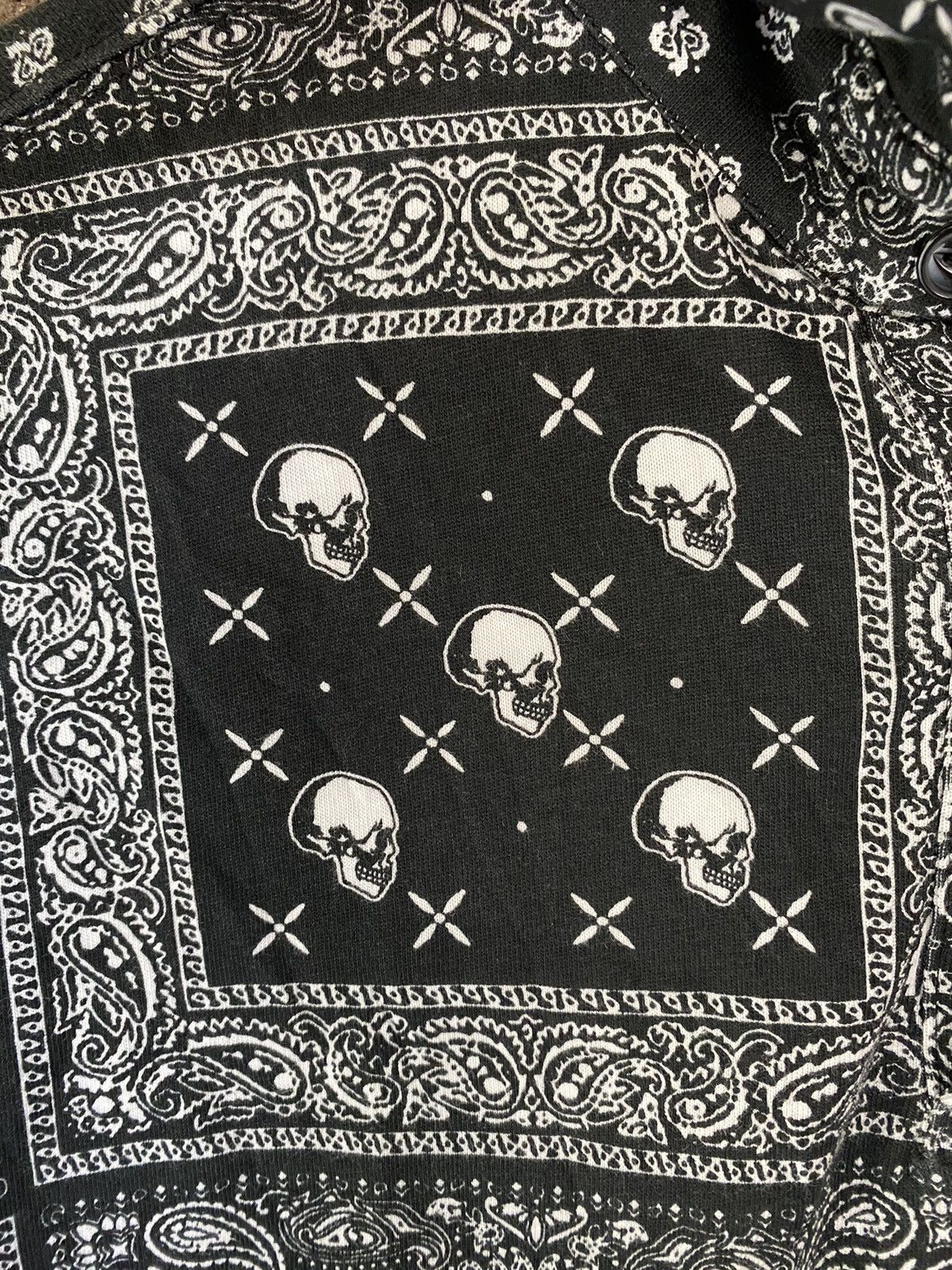 Japanese Brand × KMRii × Shellac Stooge & Co Japan Paisley bandana Skull polo Size US M / EU 48-50 / 2 - 7 Thumbnail