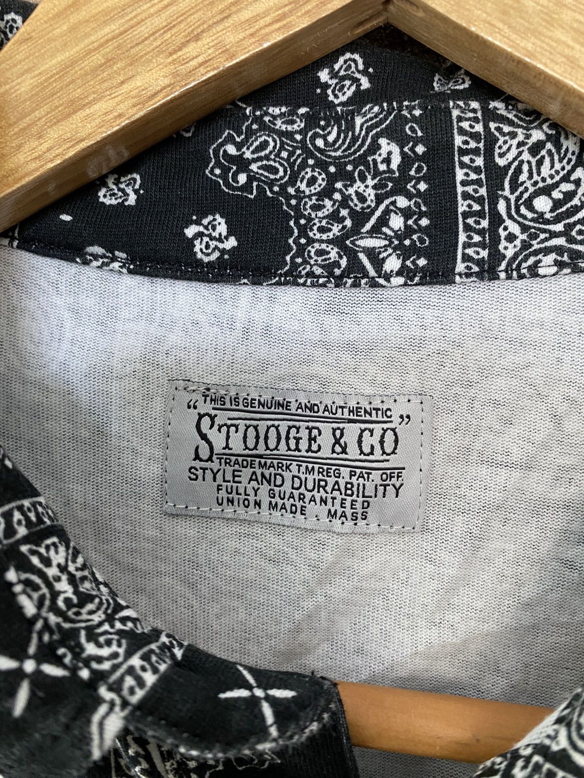 Japanese Brand × KMRii × Shellac Stooge & Co Japan Paisley bandana Skull polo Size US M / EU 48-50 / 2 - 12 Thumbnail
