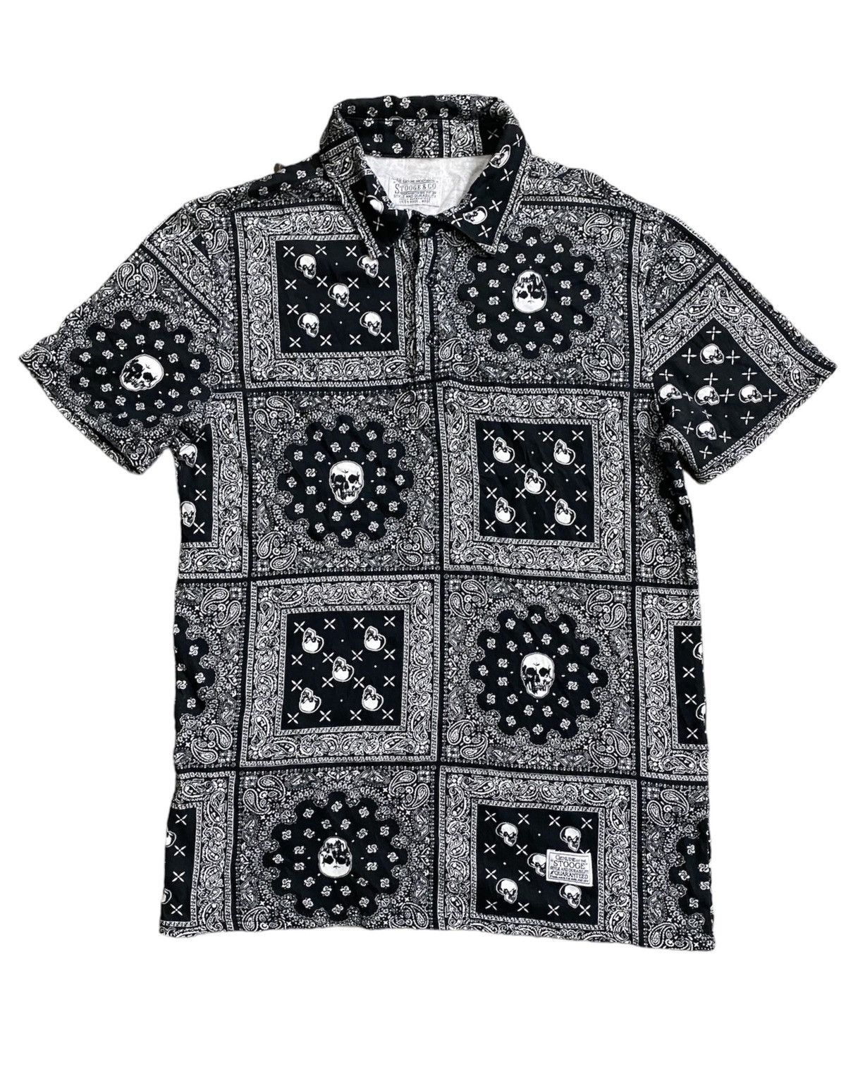 Stooge & Co Japan Paisley bandana Skull polo