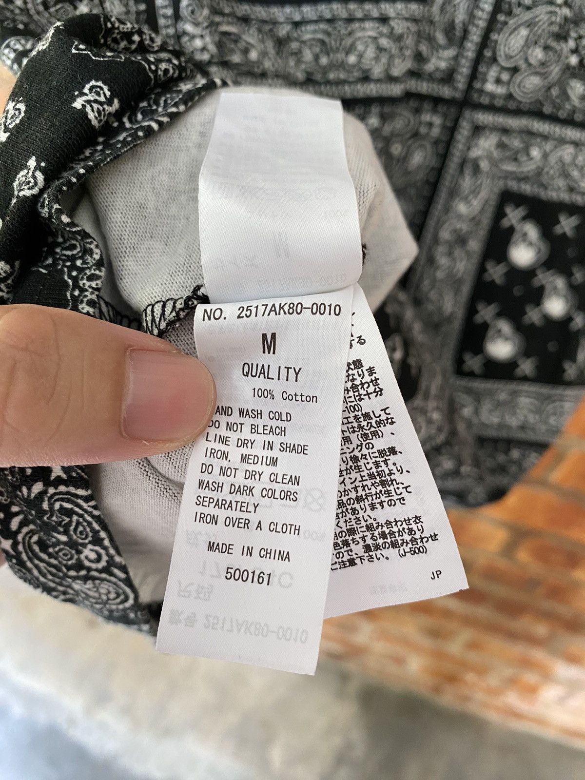 Japanese Brand × KMRii × Shellac Stooge & Co Japan Paisley bandana Skull polo Size US M / EU 48-50 / 2 - 13 Thumbnail