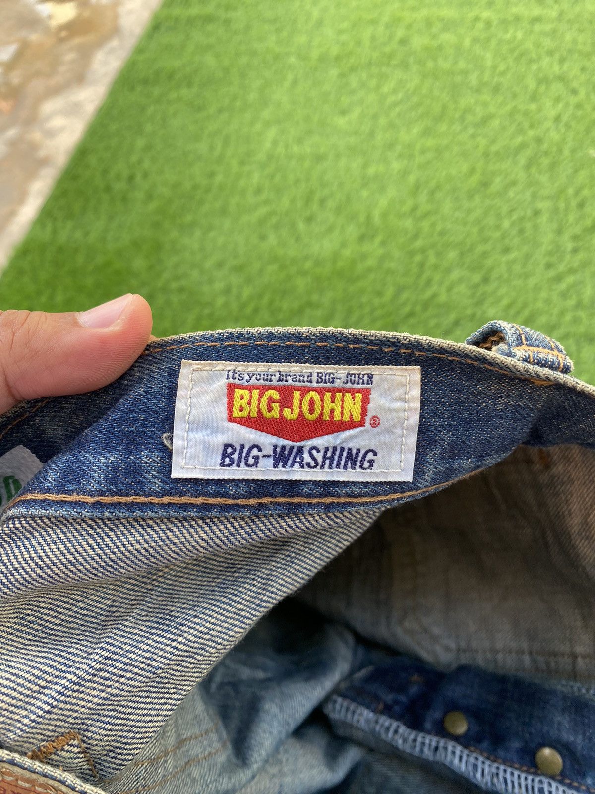 Big John × Vintage Vintage 70s Big John Made in Japan Paint Splash Flare Pant Size US 27 - 10 Thumbnail