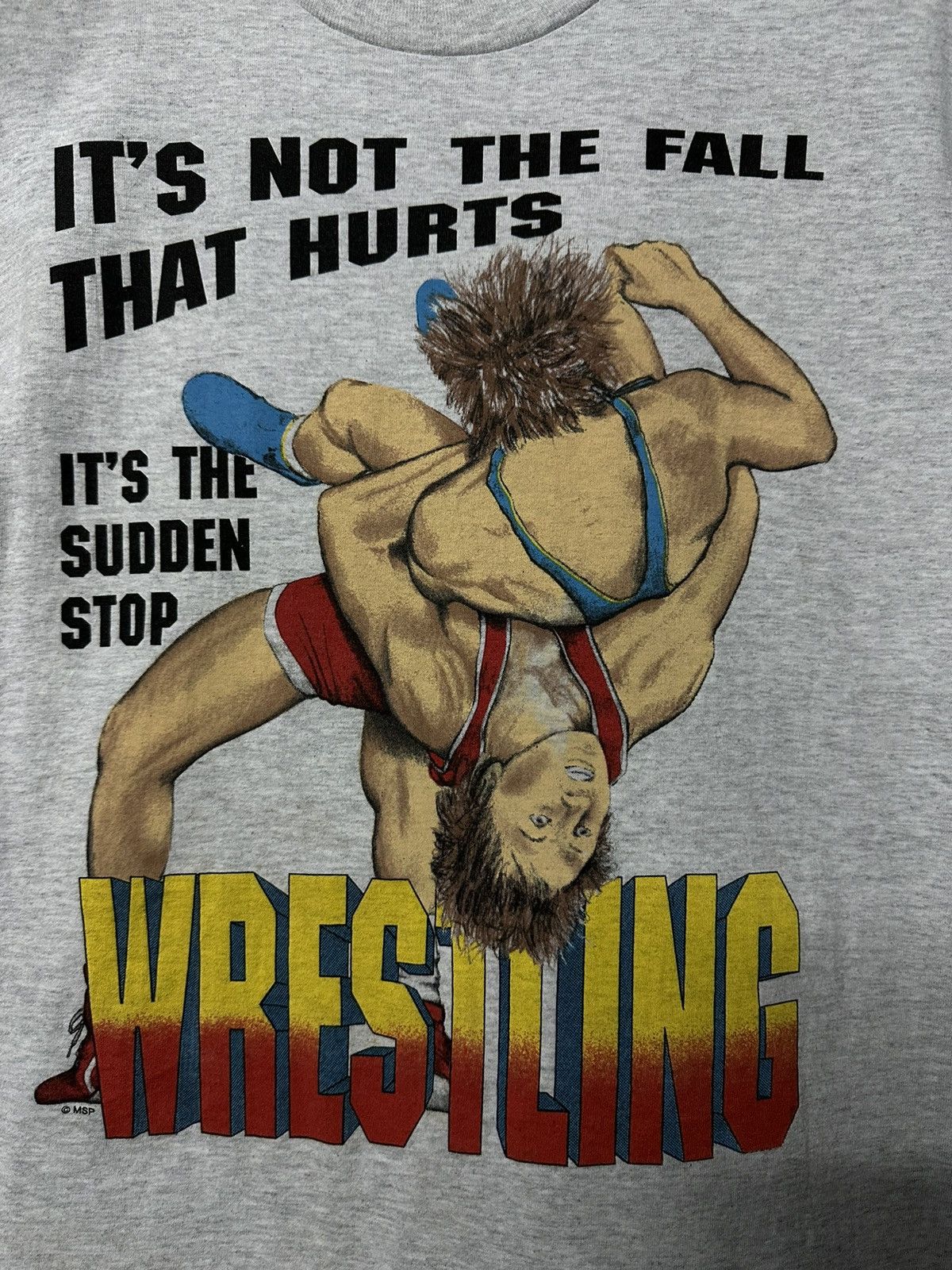 Vintage × WCW/nWo × WWF Vintage 90s The Vibe Msp Wrestling Pain Is But A Felling Tee Size US XL / EU 56 / 4 - 2 Thumbnail
