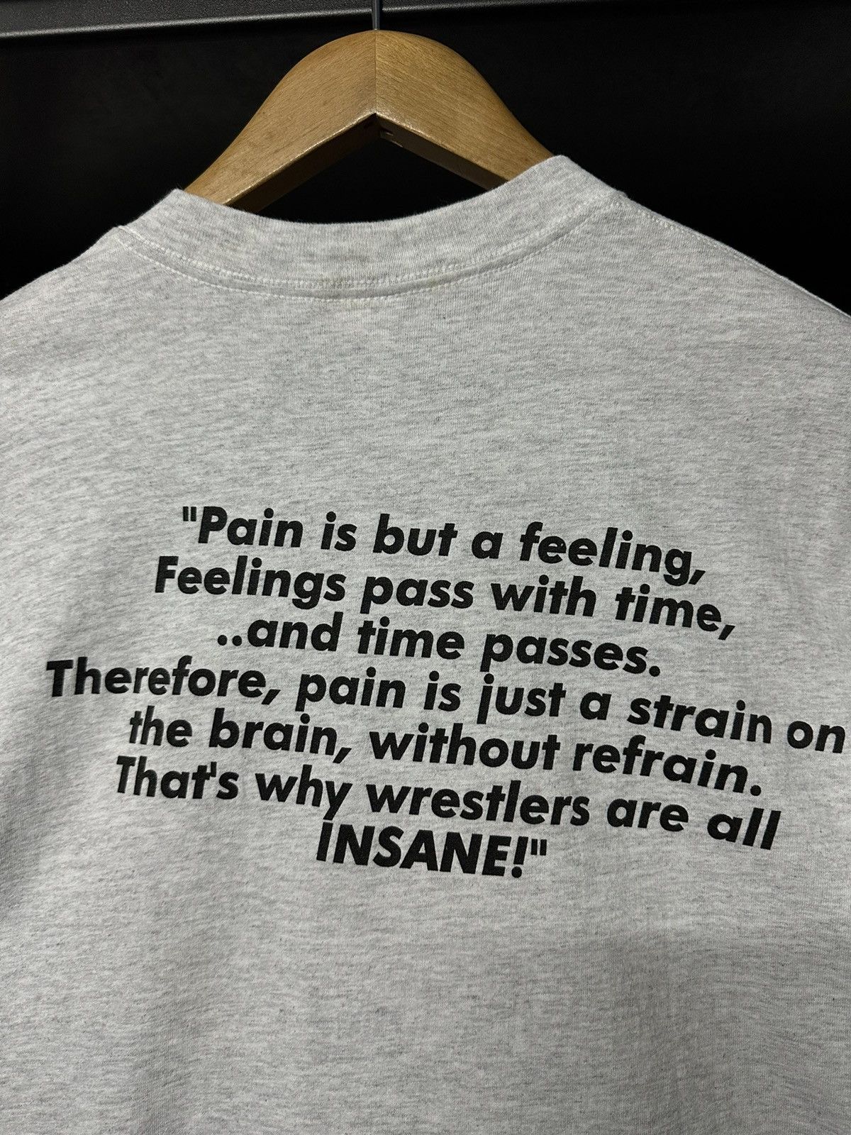 Vintage × WCW/nWo × WWF Vintage 90s The Vibe Msp Wrestling Pain Is But A Felling Tee Size US XL / EU 56 / 4 - 8 Thumbnail