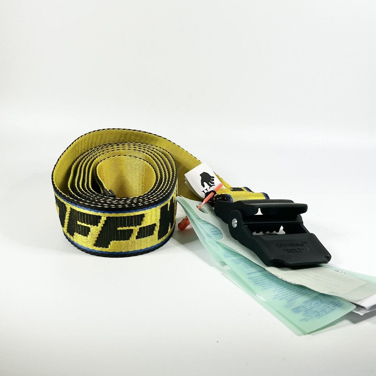 image of Off White New Off-White Hybrid Industrial Belt in Yellow, Men's