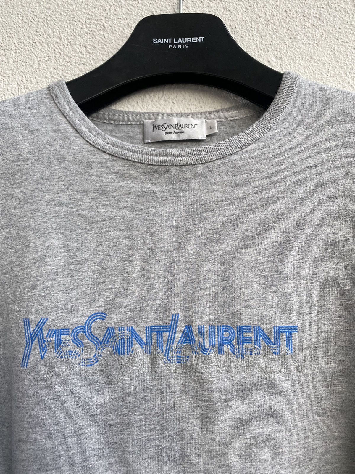 Yves Saint Laurent Big Logo YSL Longsleeve YSL Shirt YSL Sweatshirt Size US M / EU 48-50 / 2 - 2 Thumbnail
