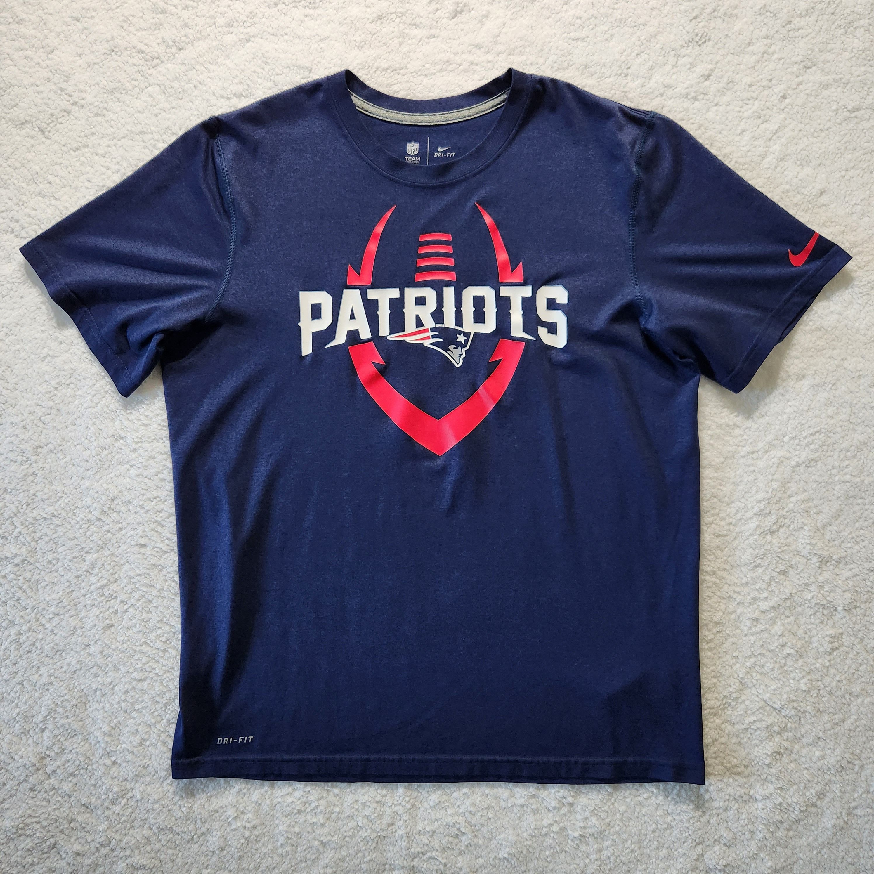 Nike Brandon Lloyd New England Patriots Jersey T Shirt NFL Football Blue M