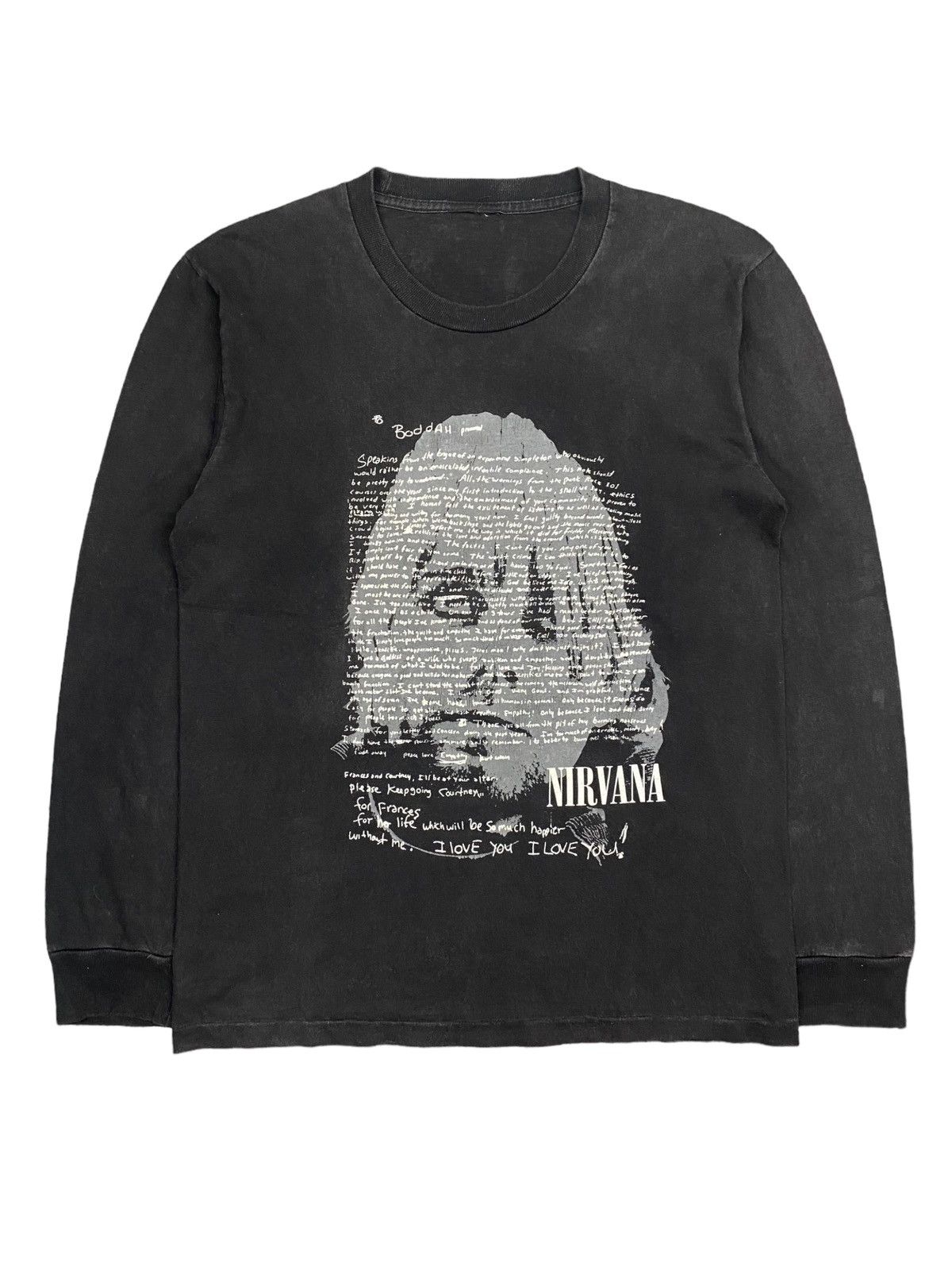 Vintage Vintage Bootleg Nirvana Kurt cobain letter tshirt Grailed