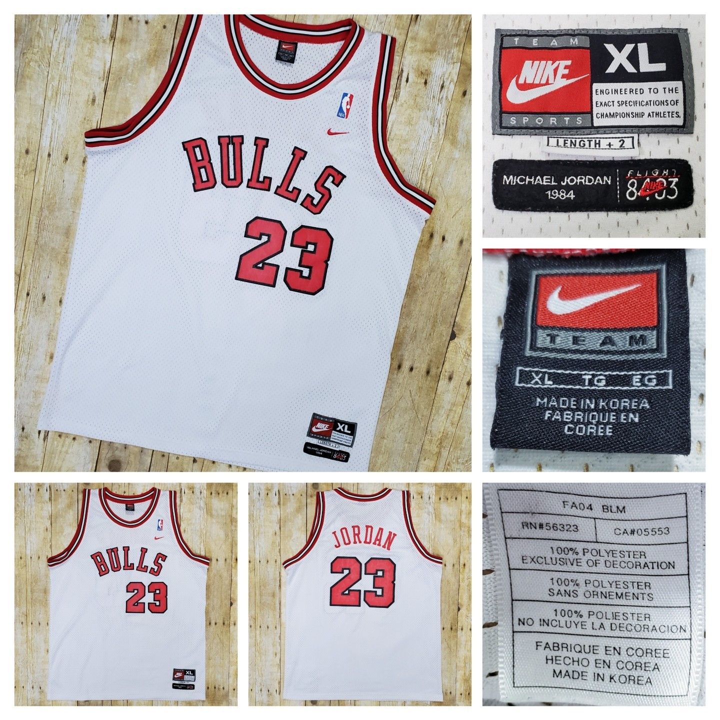 Jersey Nike Vintage Vtg 2003 Nike Jordan Bulls Sewn Jersey 84 Retro Flight 8403 Grailed