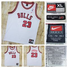 Nike Chicago Bulls Michael Jordan #23 Flight 8403 Swingman Pinstripe Jersey  4XL