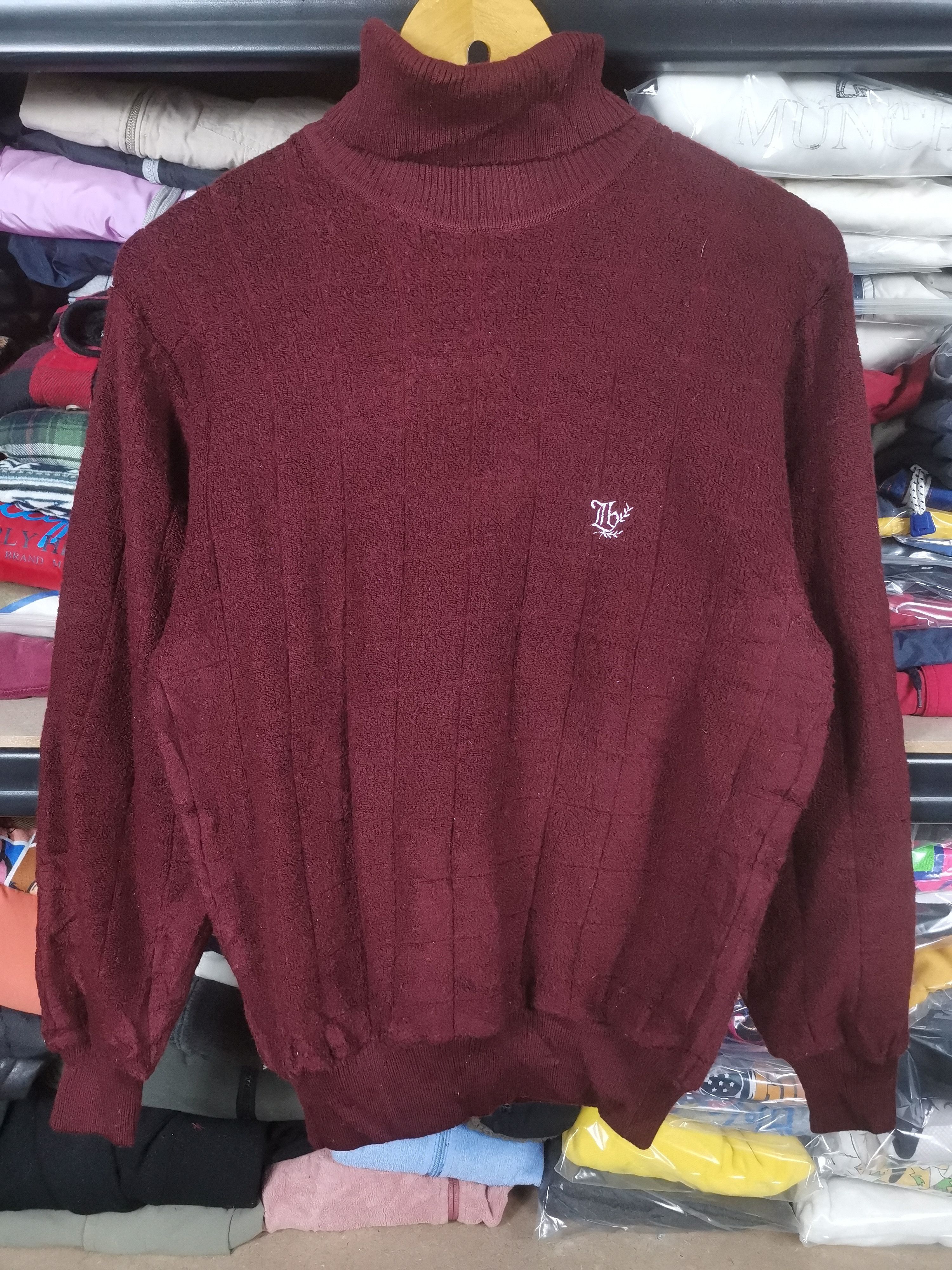 Japanese Brand Vintage Japanese Brand Linbergh Knit Sweater High Neck Size US M / EU 48-50 / 2 - 1 Thumbnail