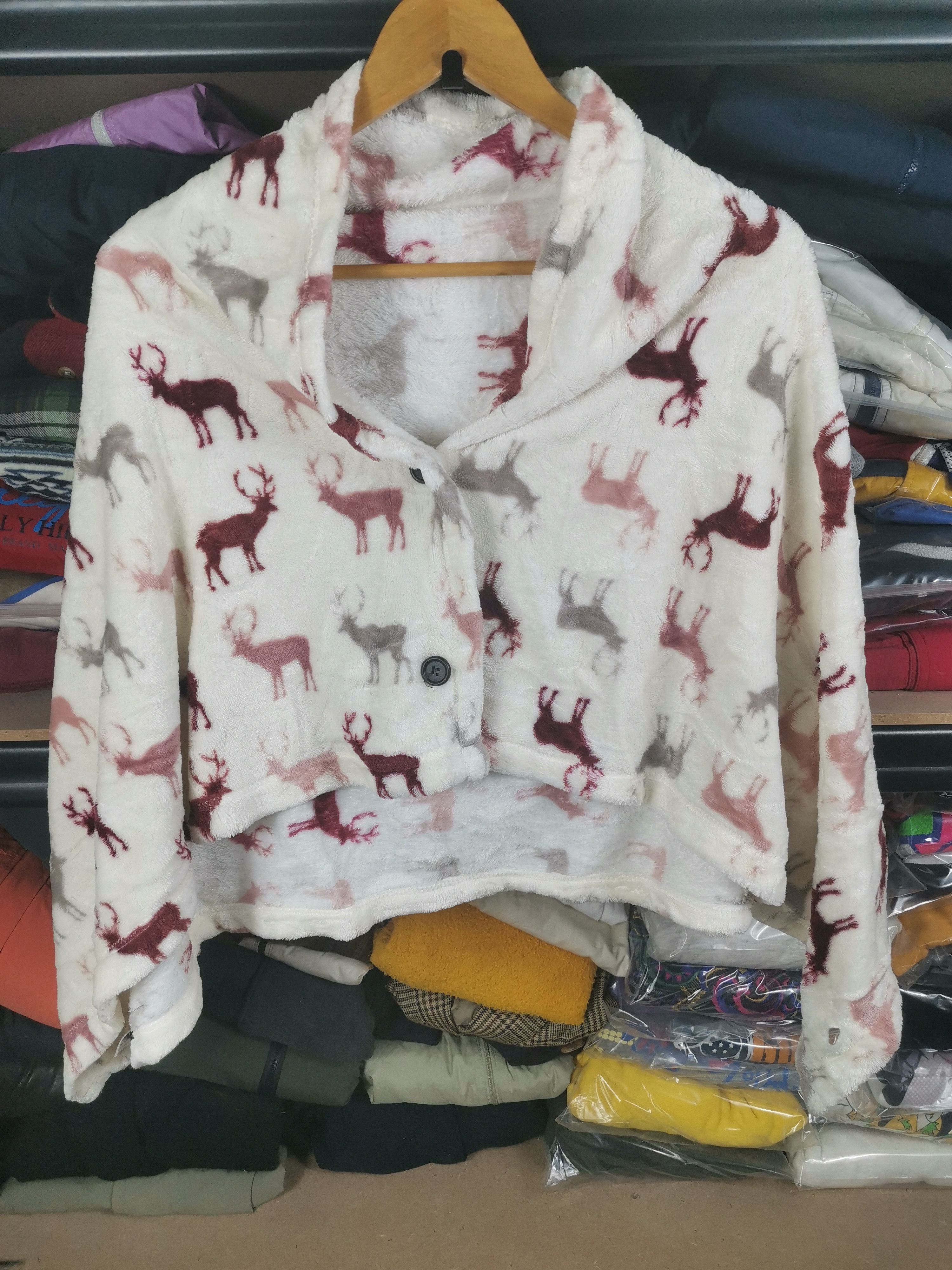 If Six Was Nine RARE💥Vintage Japanese Brand Navajo Fullprint Fleece Pancho Size ONE SIZE - 1 Thumbnail