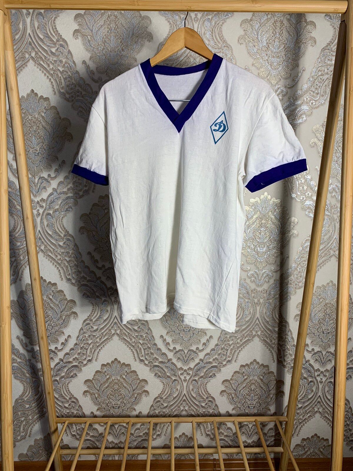 Pre-owned Jersey X Soccer Jersey Vintage Dynamo Football Soccer Jersey Y2k Drill 80's 90's In White
