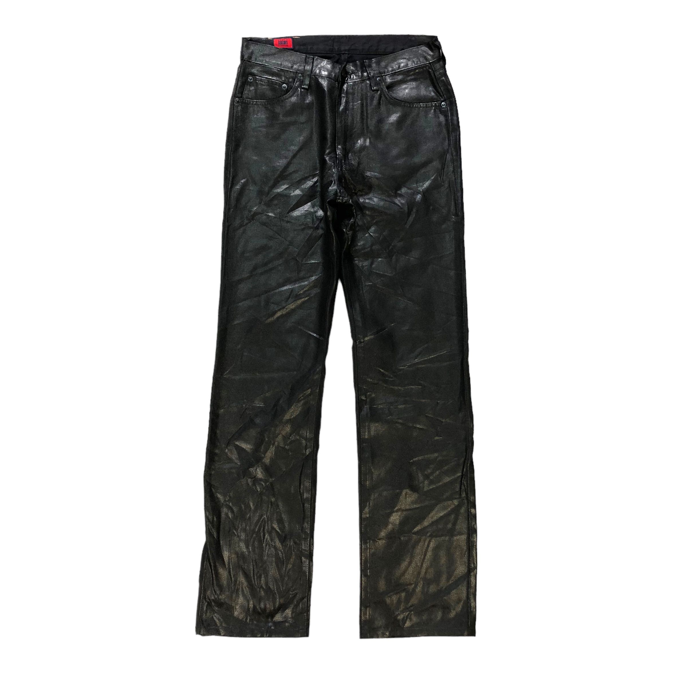 EDWIN 503ZZ WAXED BLACK DENIM PANTS #7356-139