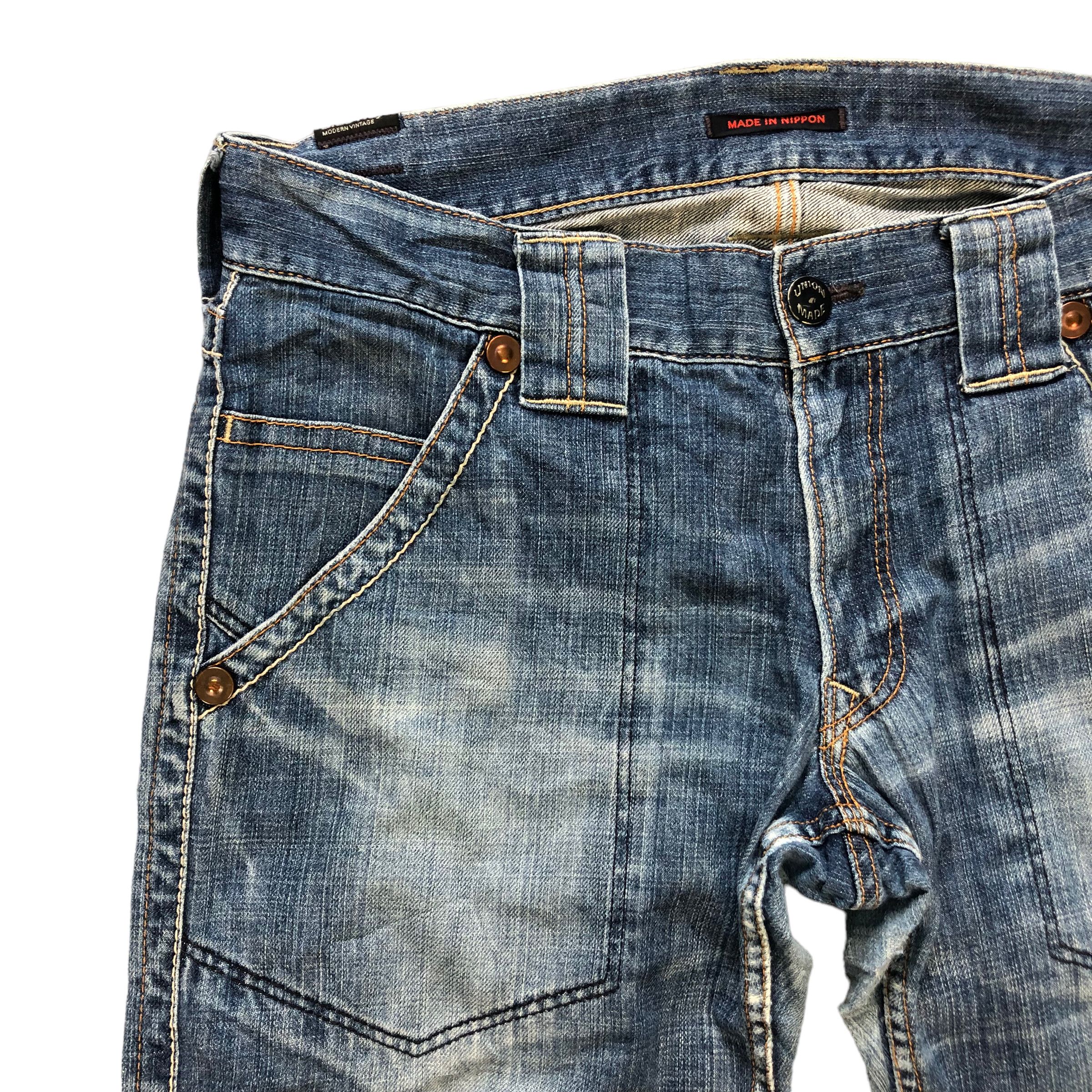 Japanese Brand BLUE WAY MODERN VINTAGE UNION MADE DENIM PANTS #7355-139 Size US 34 / EU 50 - 3 Thumbnail