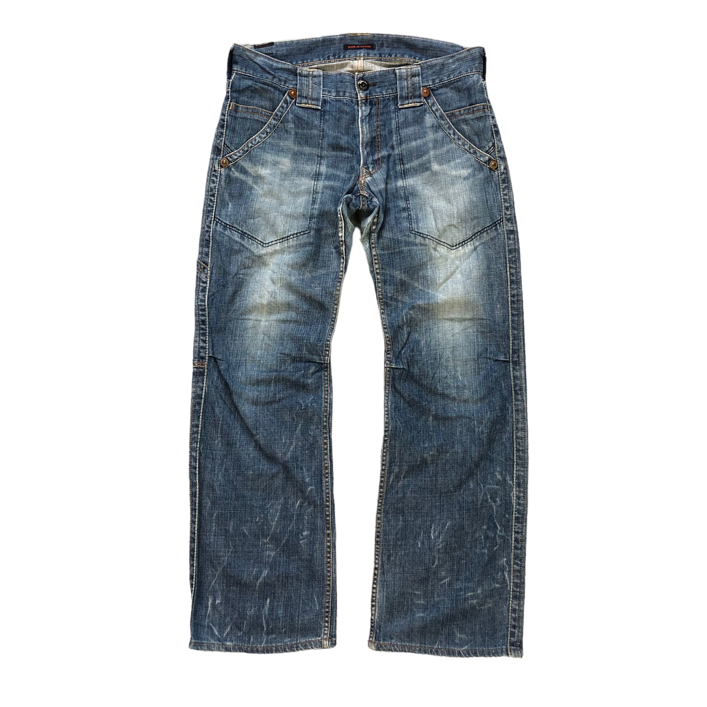Japanese Brand BLUE WAY MODERN VINTAGE UNION MADE DENIM PANTS #7355-139 Size US 34 / EU 50 - 1 Thumbnail