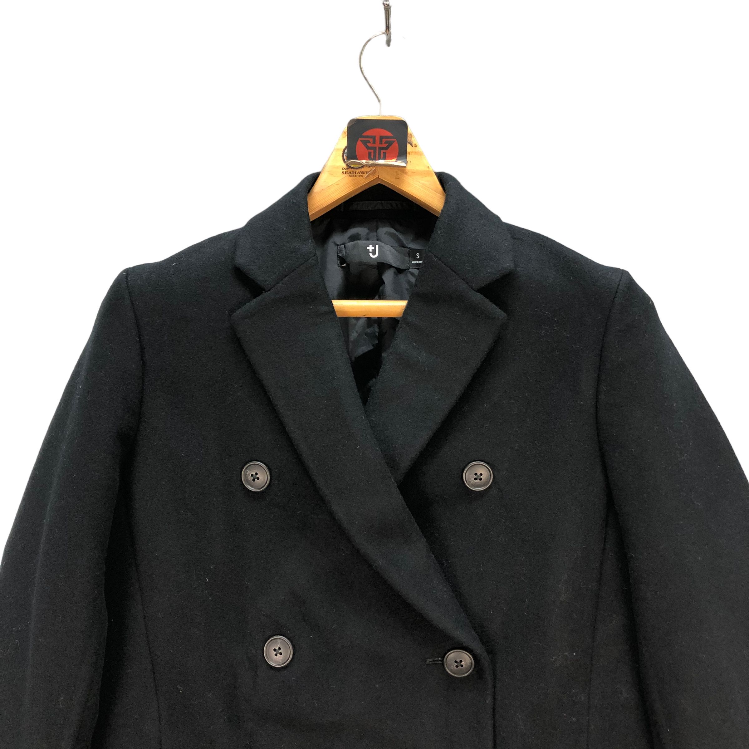 Jil Sander × Uniqlo +J DOUBLE BREASTED WOOL COAT #7367-139 Size US S / EU 44-46 / 1 - 2 Thumbnail
