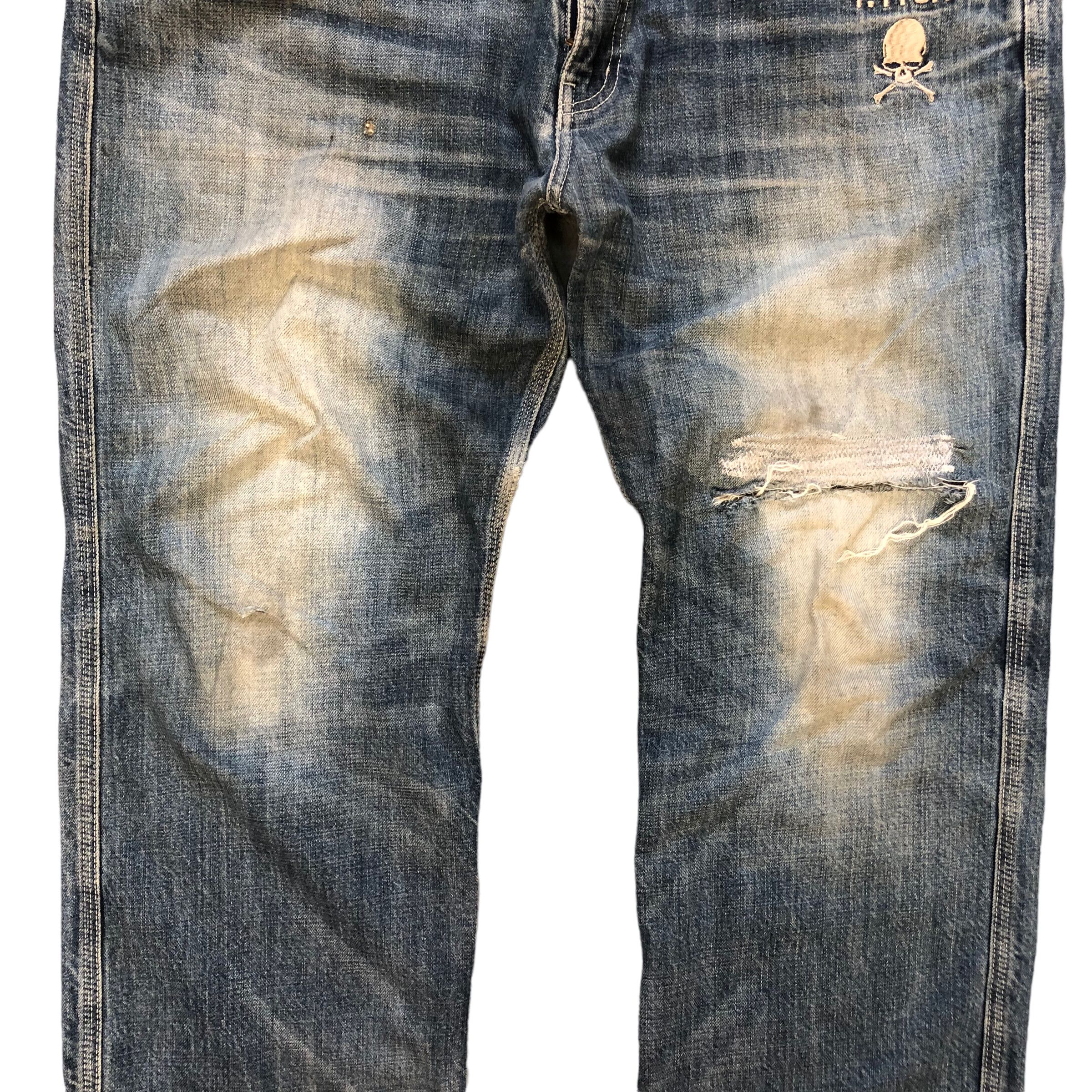 Vanson Leathers VANSON LEATHER TFOA BIG LOGO DENIM PANTS #7359-139 Size US 40 / EU 56 - 15 Thumbnail