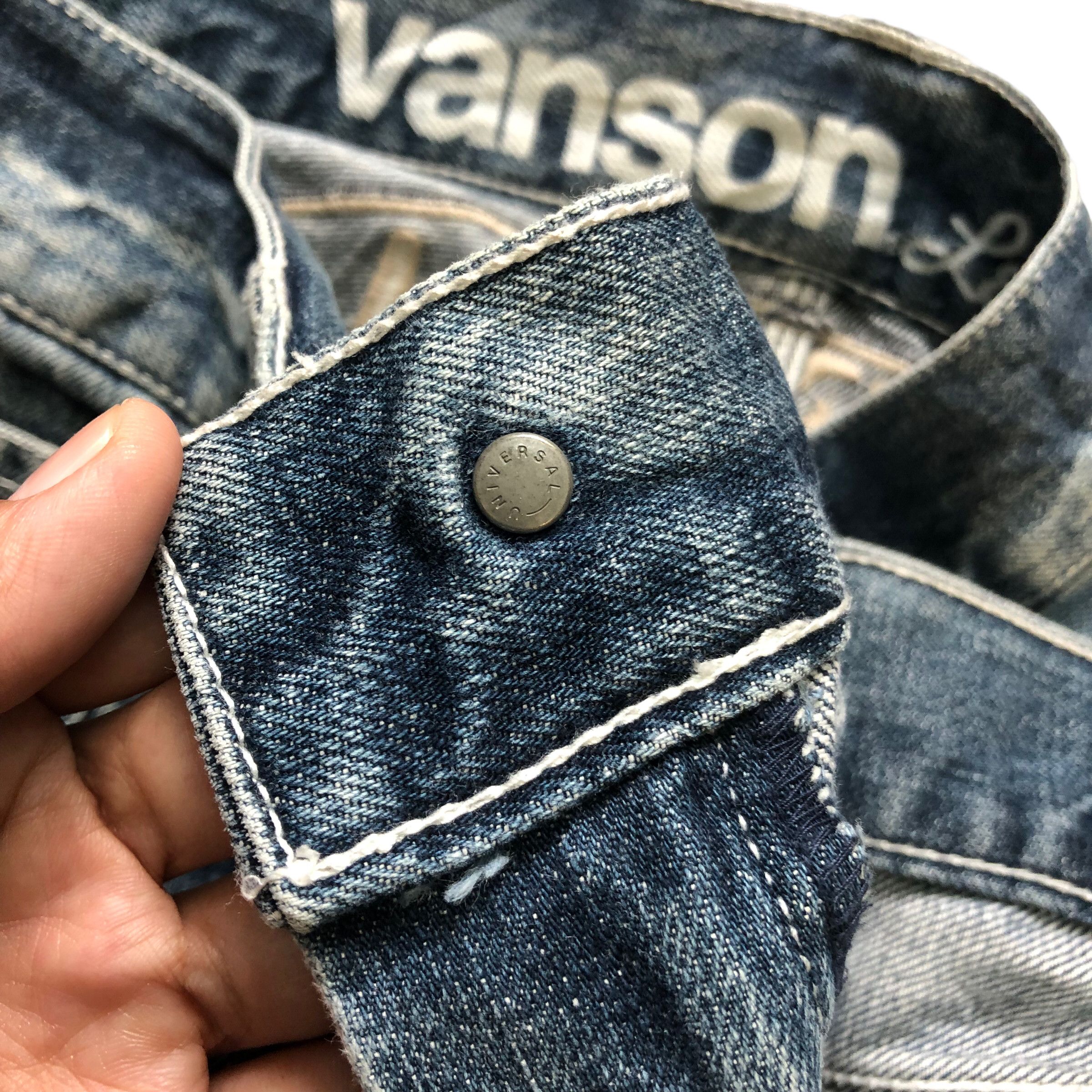 Vanson Leathers VANSON LEATHER TFOA BIG LOGO DENIM PANTS #7359-139 Size US 40 / EU 56 - 12 Thumbnail