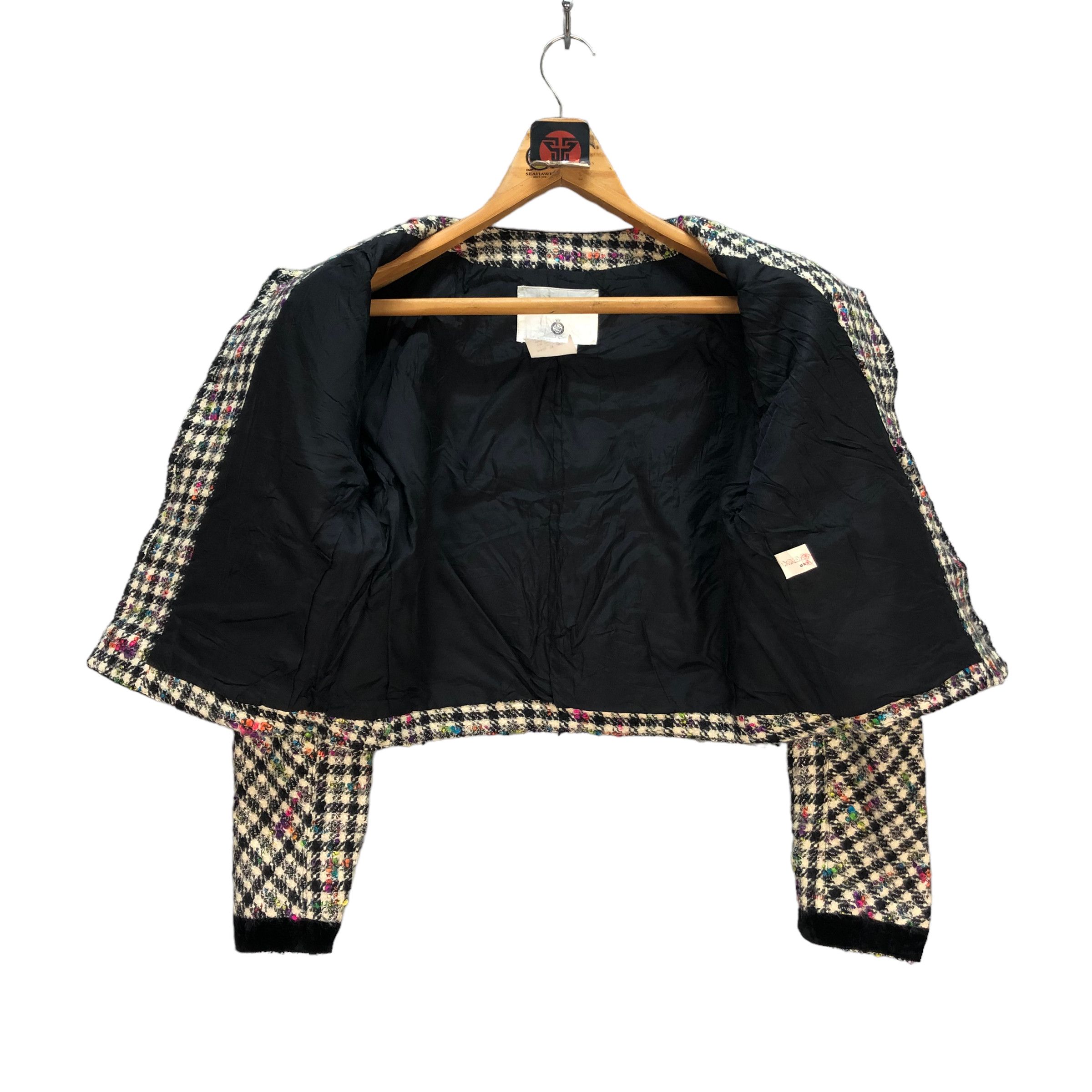 Japanese Brand SELECTION BY RENE TWEED JACKET #7369-139 Size S / US 4 / IT 40 - 7 Thumbnail
