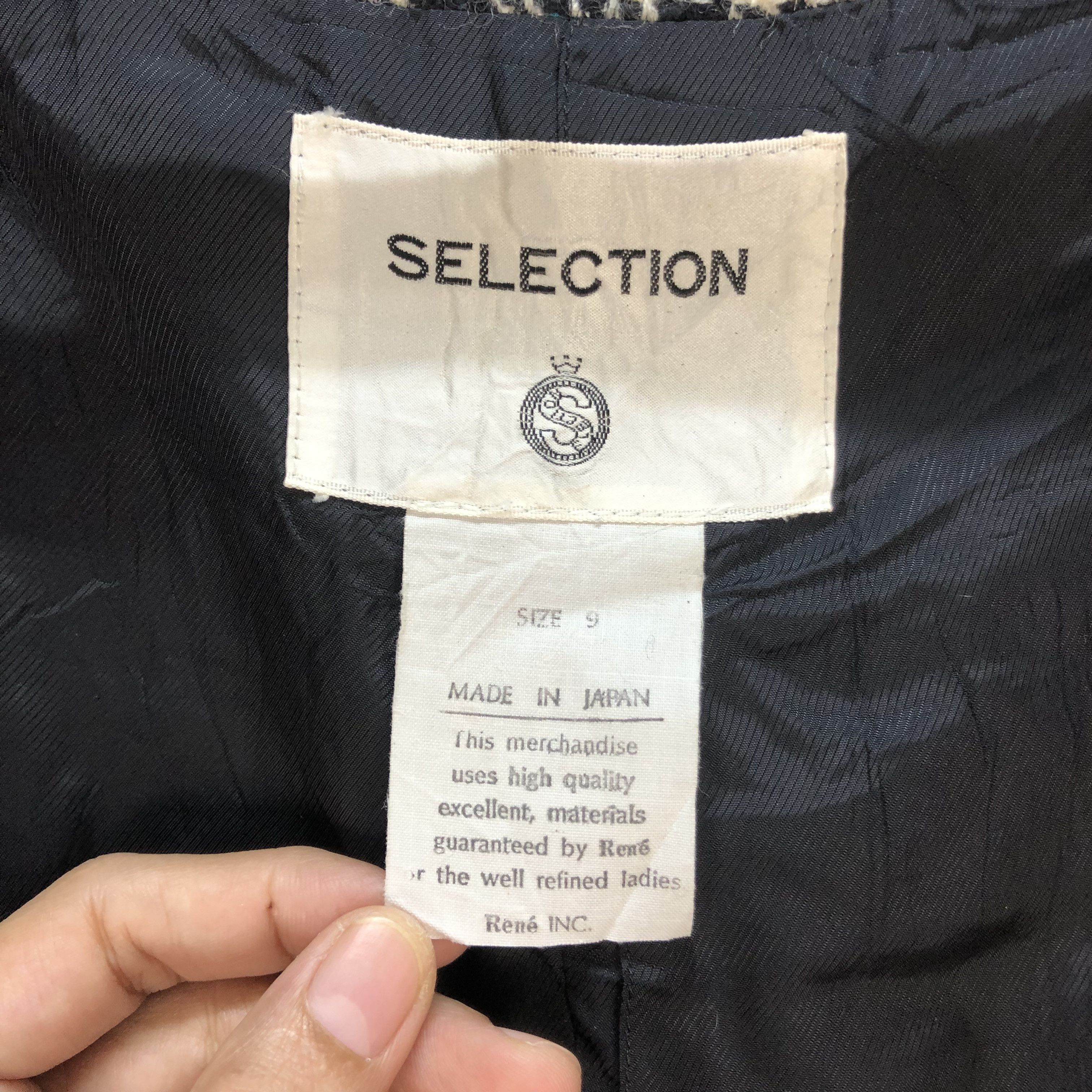 Japanese Brand SELECTION BY RENE TWEED JACKET #7369-139 Size S / US 4 / IT 40 - 8 Thumbnail