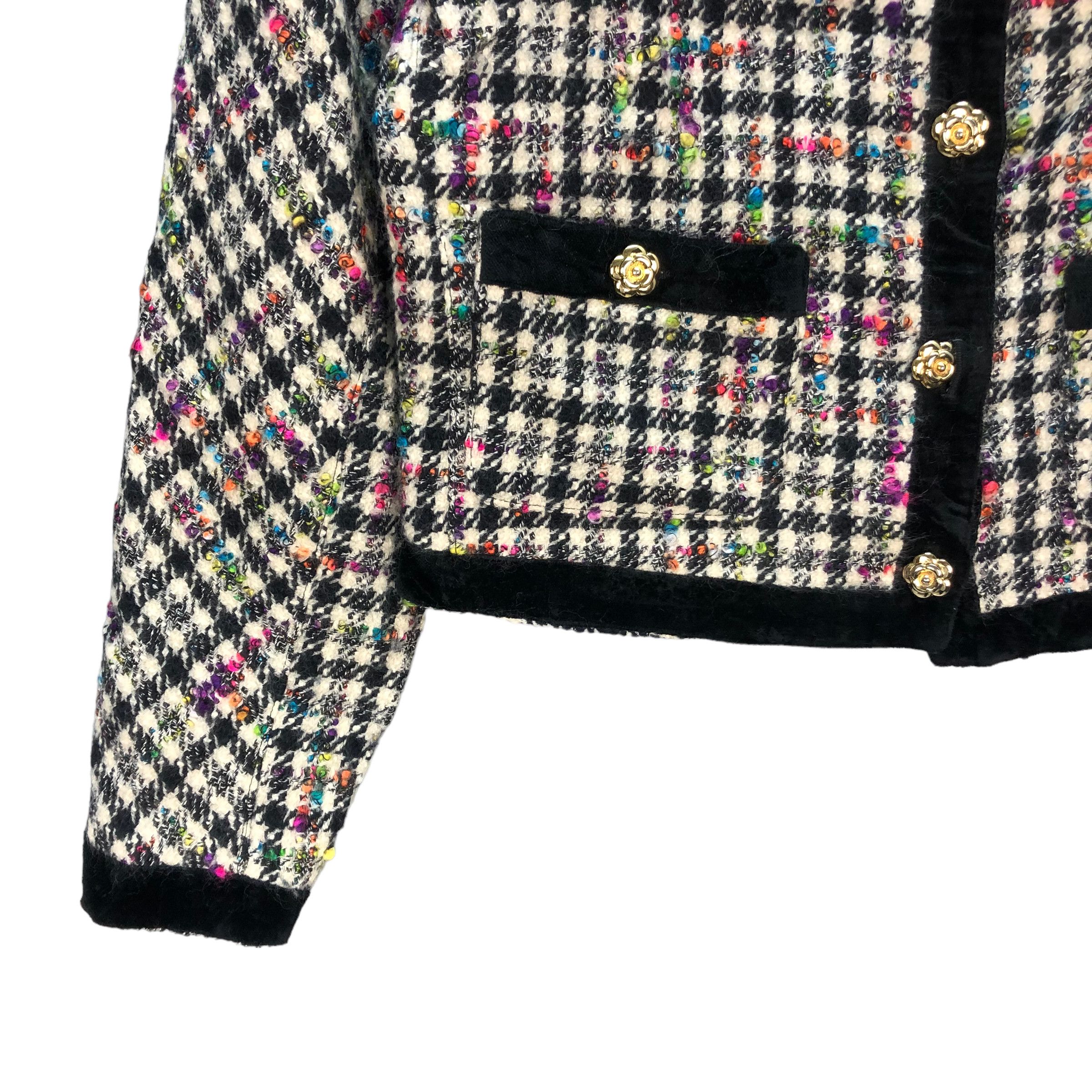 Japanese Brand SELECTION BY RENE TWEED JACKET #7369-139 Size S / US 4 / IT 40 - 5 Thumbnail