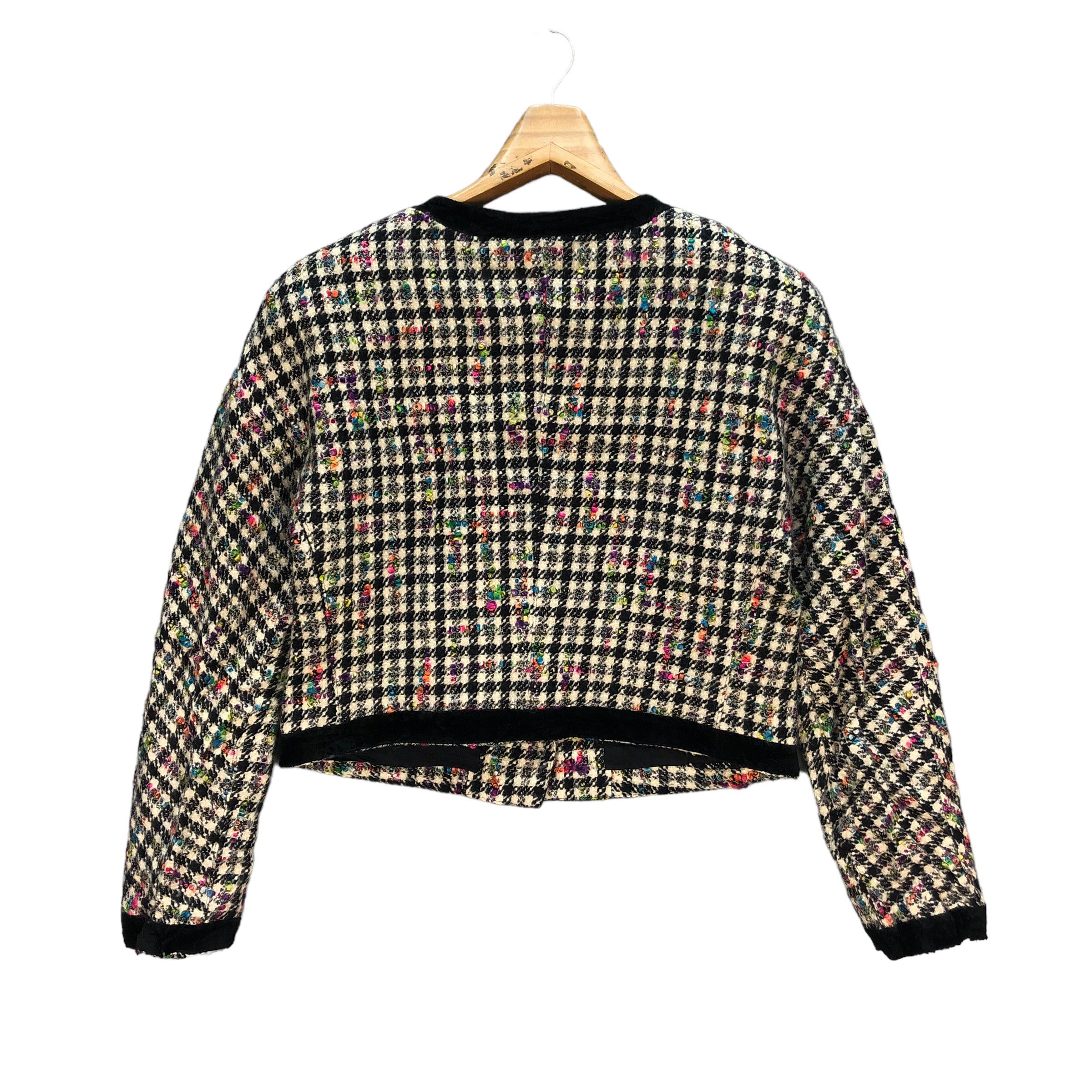 Japanese Brand SELECTION BY RENE TWEED JACKET #7369-139 Size S / US 4 / IT 40 - 11 Thumbnail