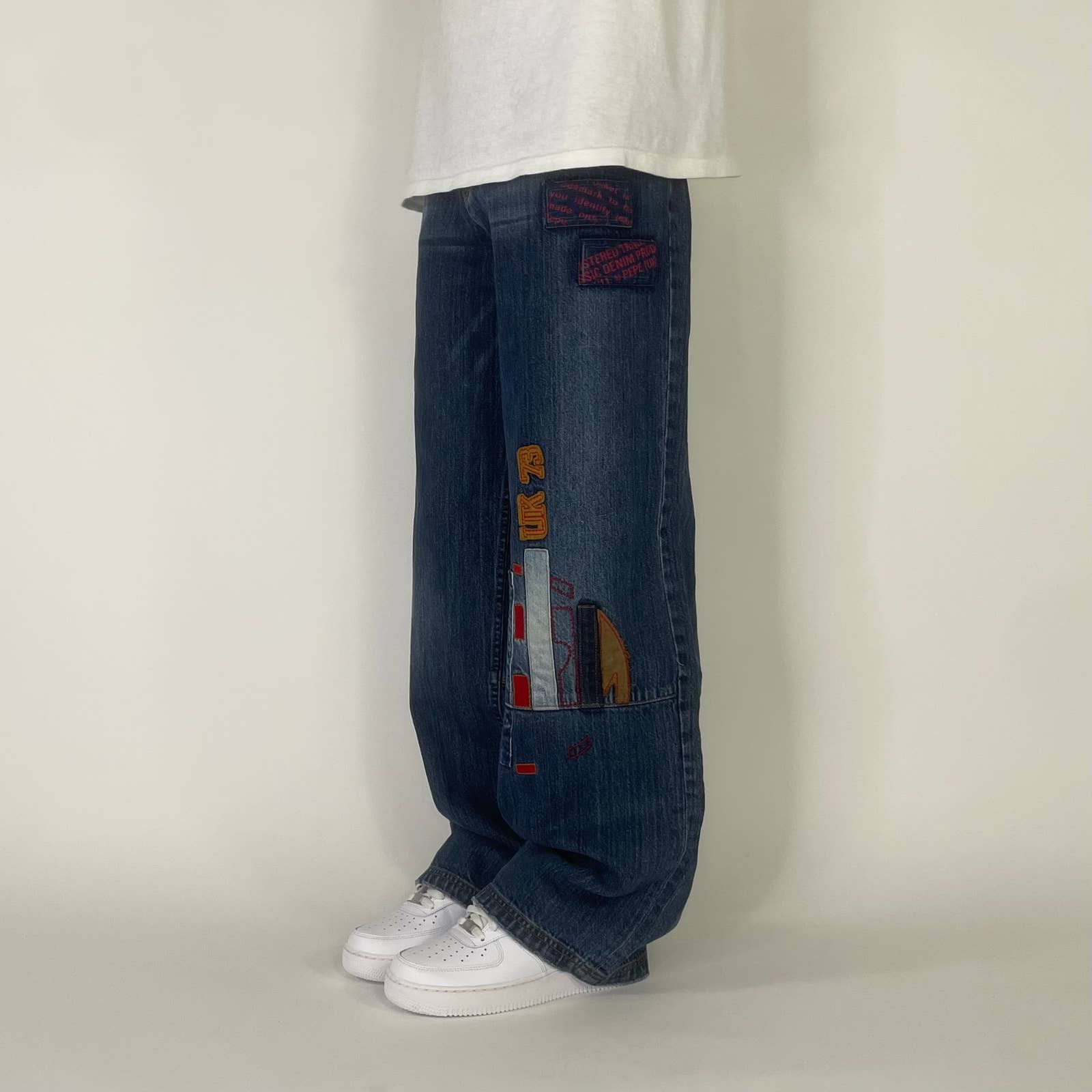 Ceinture Vintage Pepe Jeans London - Cuir Véritable Marron - Taille 85 Cm