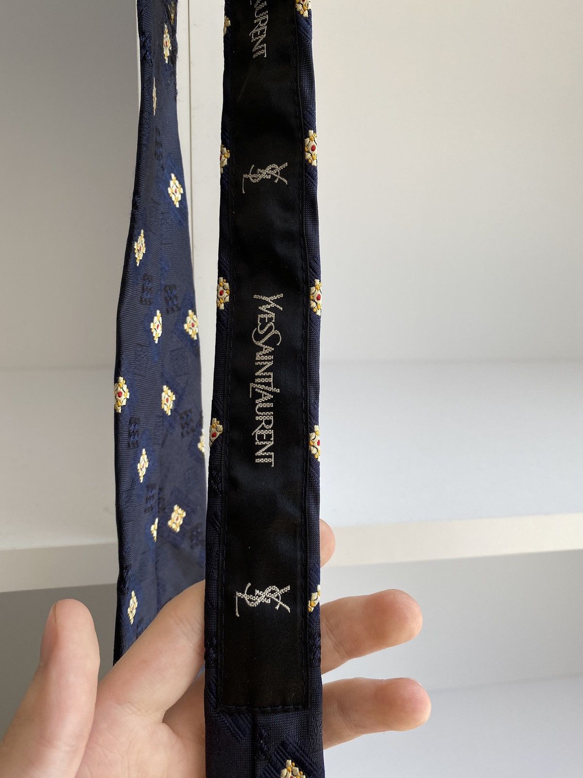 Vintage × Yves Saint Laurent Yves Saint Laurent Vintage 100% Silk Tie Size ONE SIZE - 6 Thumbnail