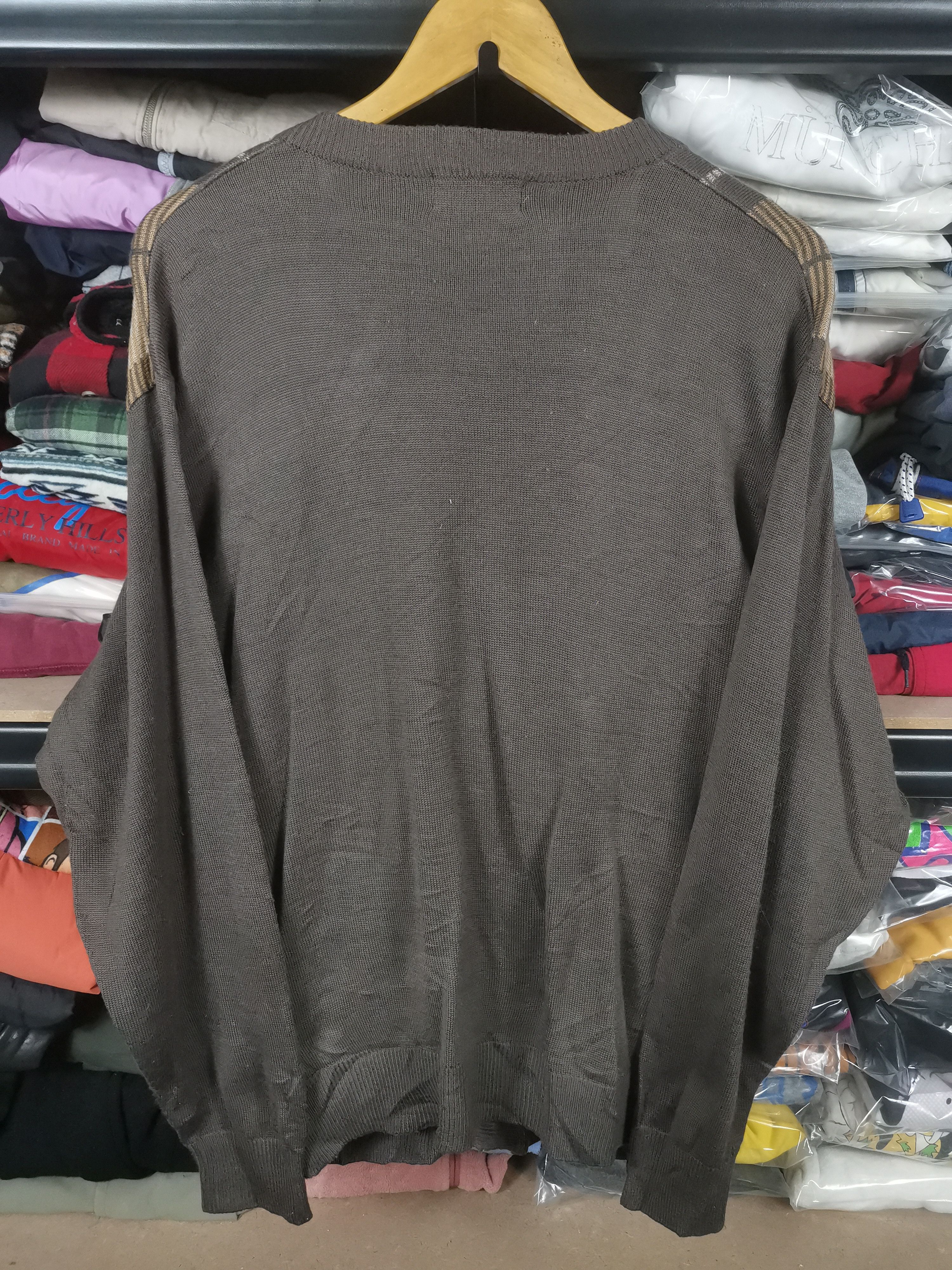 Japanese Brand Vintage Japanese Brand Babrios Colourblock Knit Cardigan Size US L / EU 52-54 / 3 - 2 Thumbnail