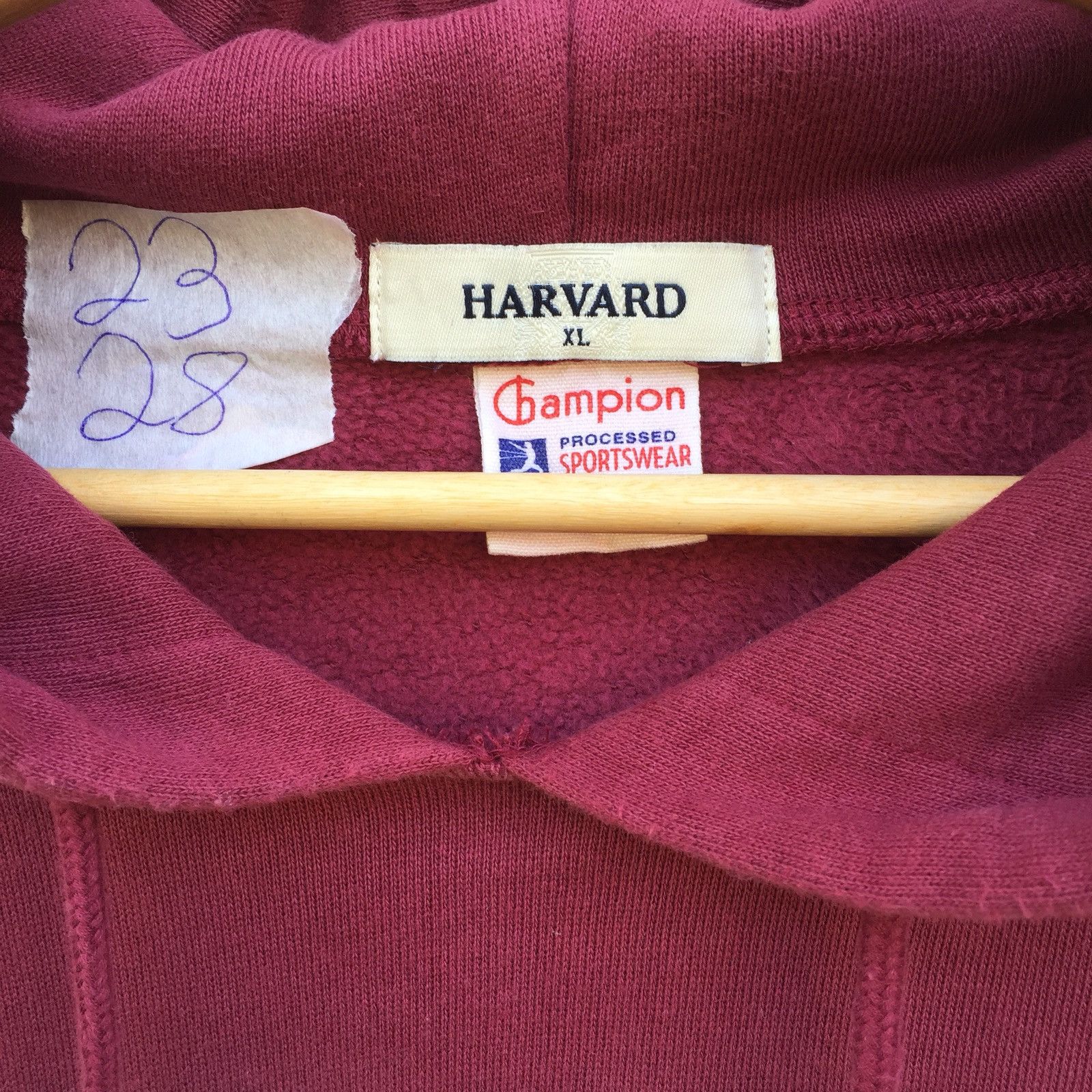 Champion Vintage 80s Champion University Harvard Pullover Hoodies Size US XL / EU 56 / 4 - 4 Thumbnail