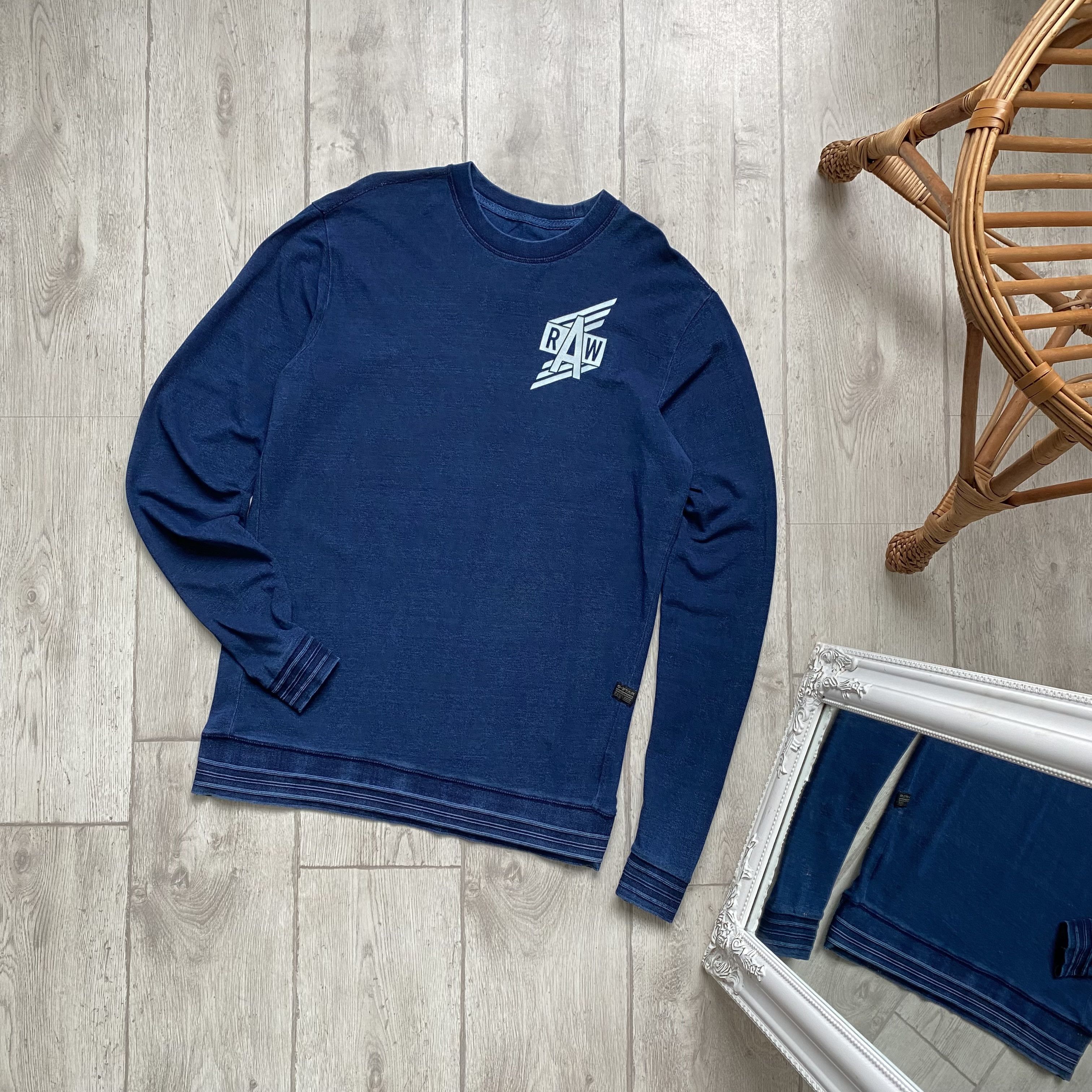 G-Star ⚙️G-Star Raw logo Sweatshirt longsleeve pullover Size US L / EU 52-54 / 3 - 2 Thumbnail