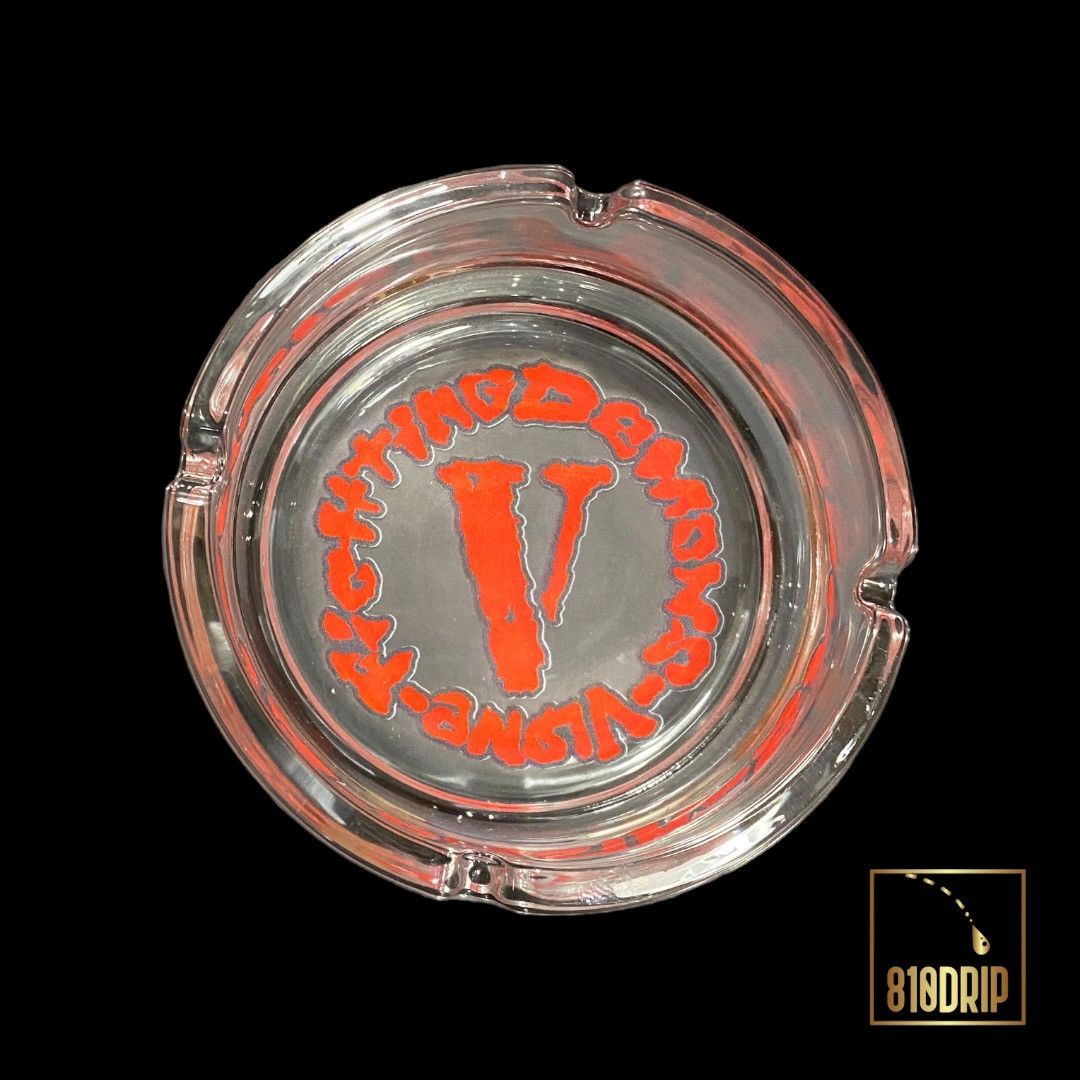 image of Vlone X Juice Wrld Fighting Demons Ashtray /999 in Red, Men's