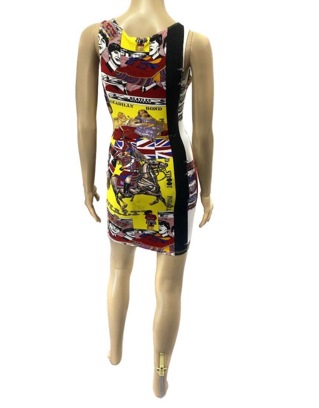 Designer × Versace Versace rock royalty the beatles sex pistols bodycon dress Size M / US 6-8 / IT 42-44 - 3 Thumbnail