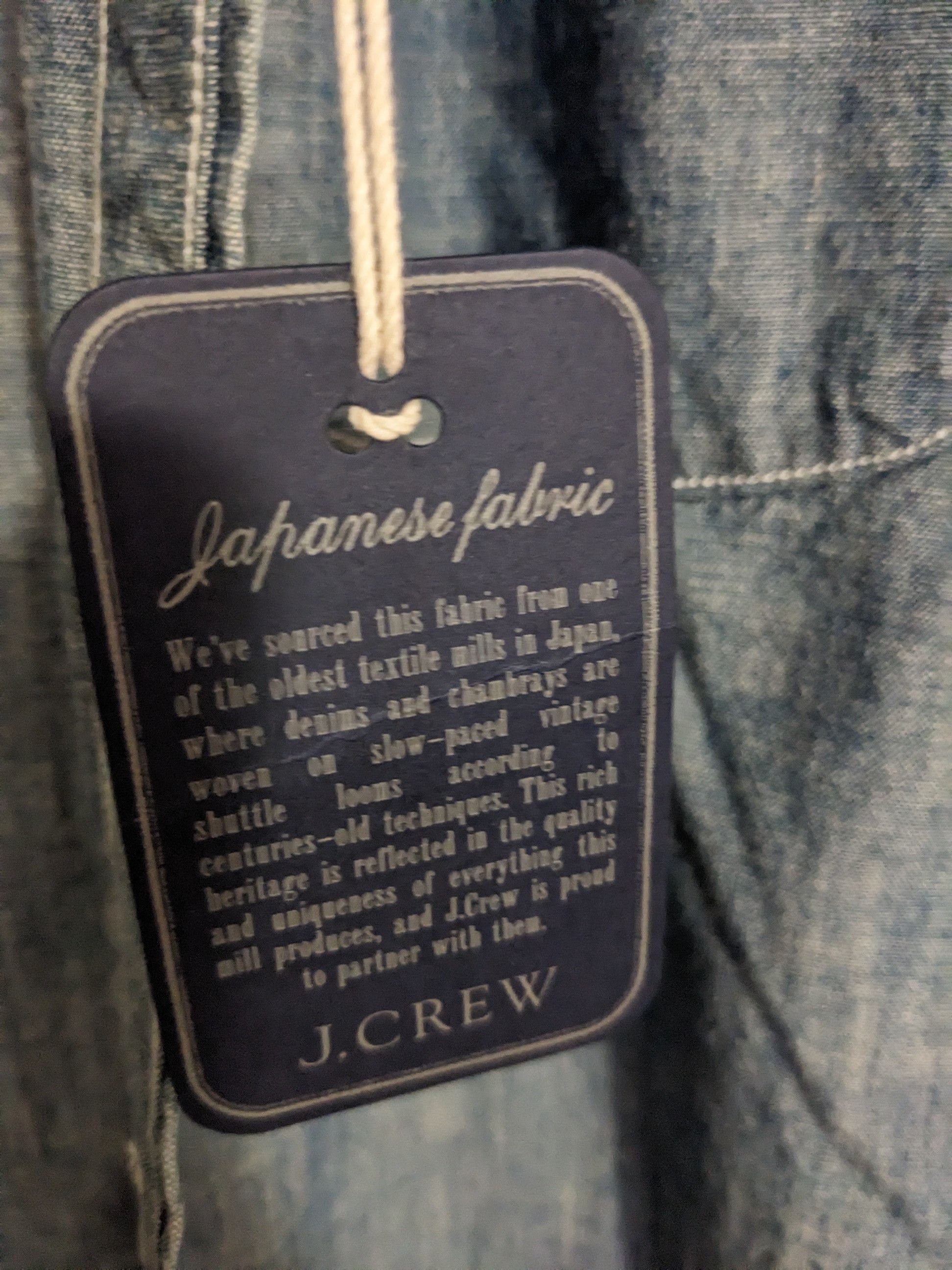 J.Crew J Crew Slim Japanese Chambray Shirt Size US XS / EU 42 / 0 - 4 Thumbnail