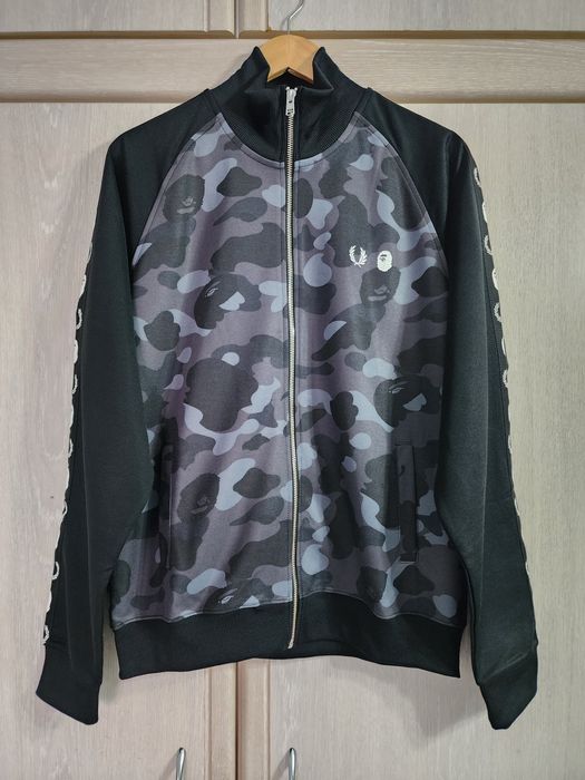 Bape Bape x Fred Perry Camouflage Panel Track Jacket | Grailed