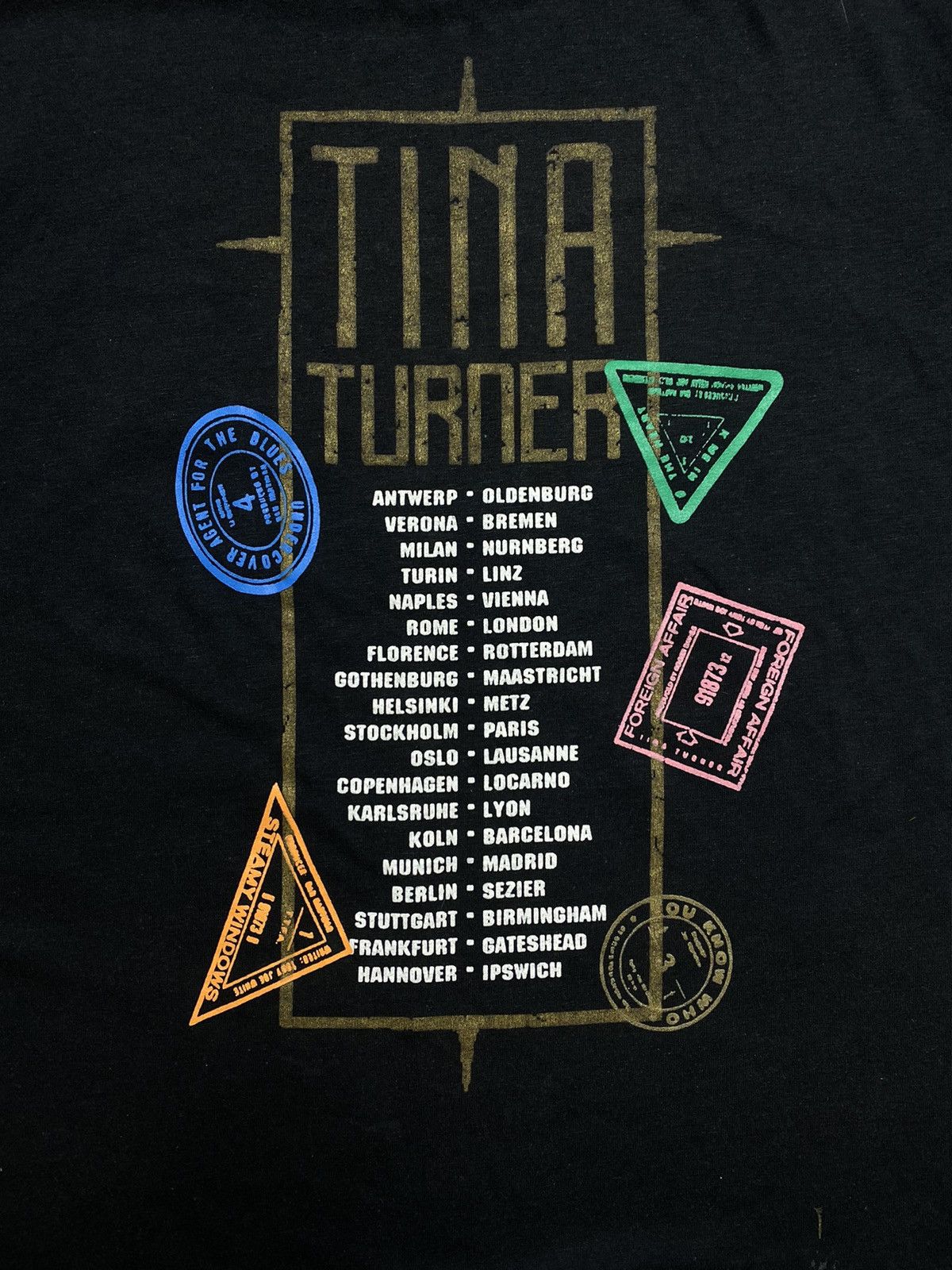 Band Tees Vintage Tina Turner "Foreign Affairs" 1989 licensed tee 80s Size US L / EU 52-54 / 3 - 6 Thumbnail