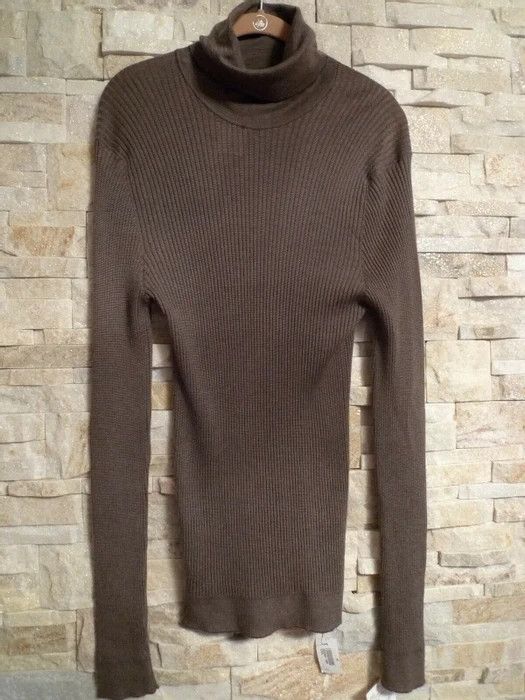 Image of Gucci 100%cashmere Ribbed Turtleneck Sweater Italy, Men's (Size 2XL)