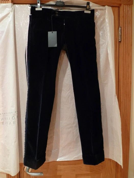 image of Dsquared2 Mud Flingin" Ass Kickin" Velvet/denim Jeans, Men's (Size 30)