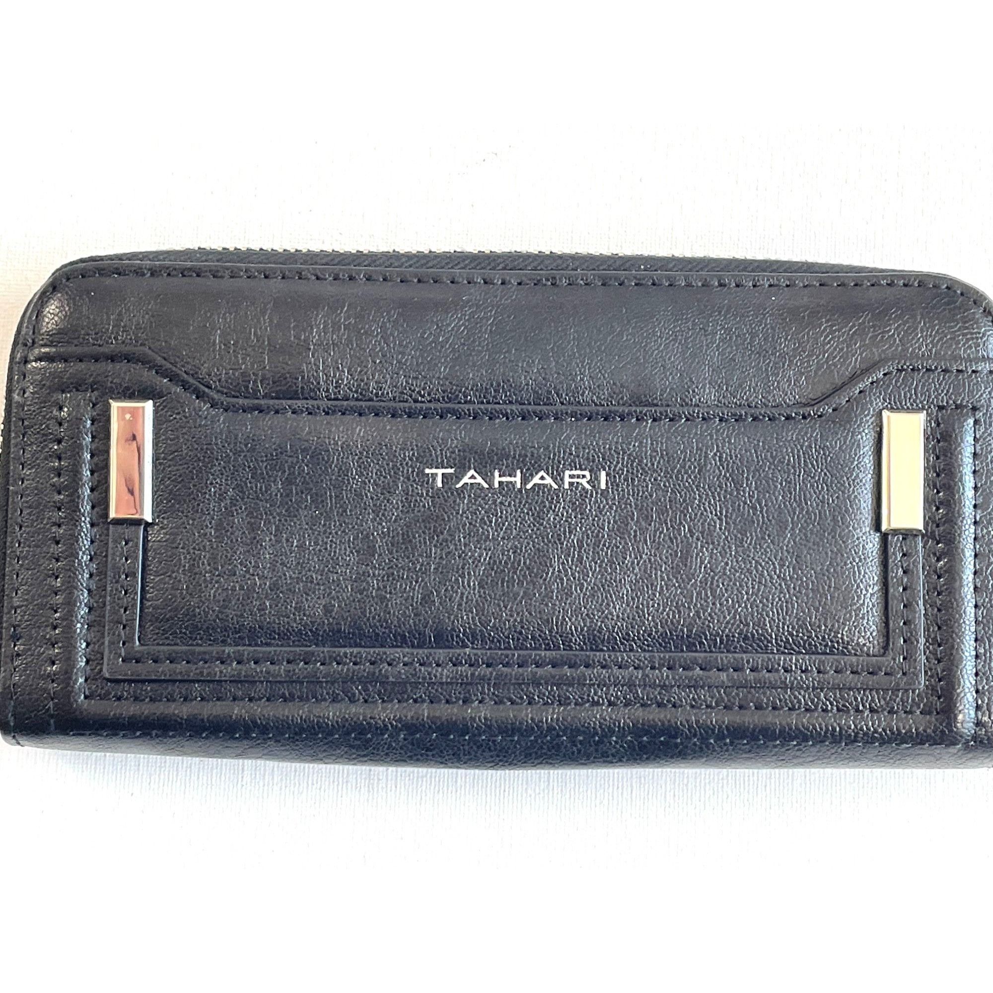 Tahari Womens Z A Wallet Black Wristlet Wallet Clutch NWT Accessories