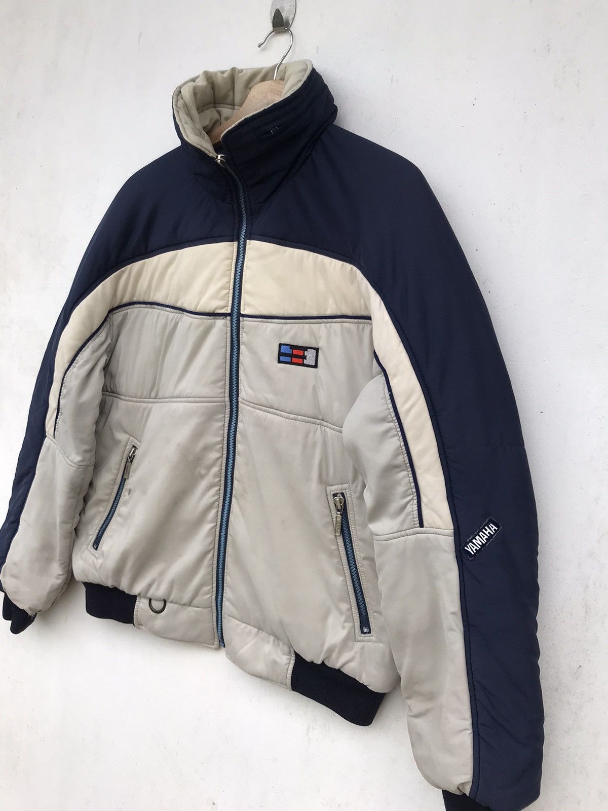 Vintage × Yamaha Vintage 90s Yamaha Puffer Zipper Jacket Size US M / EU 48-50 / 2 - 5 Thumbnail