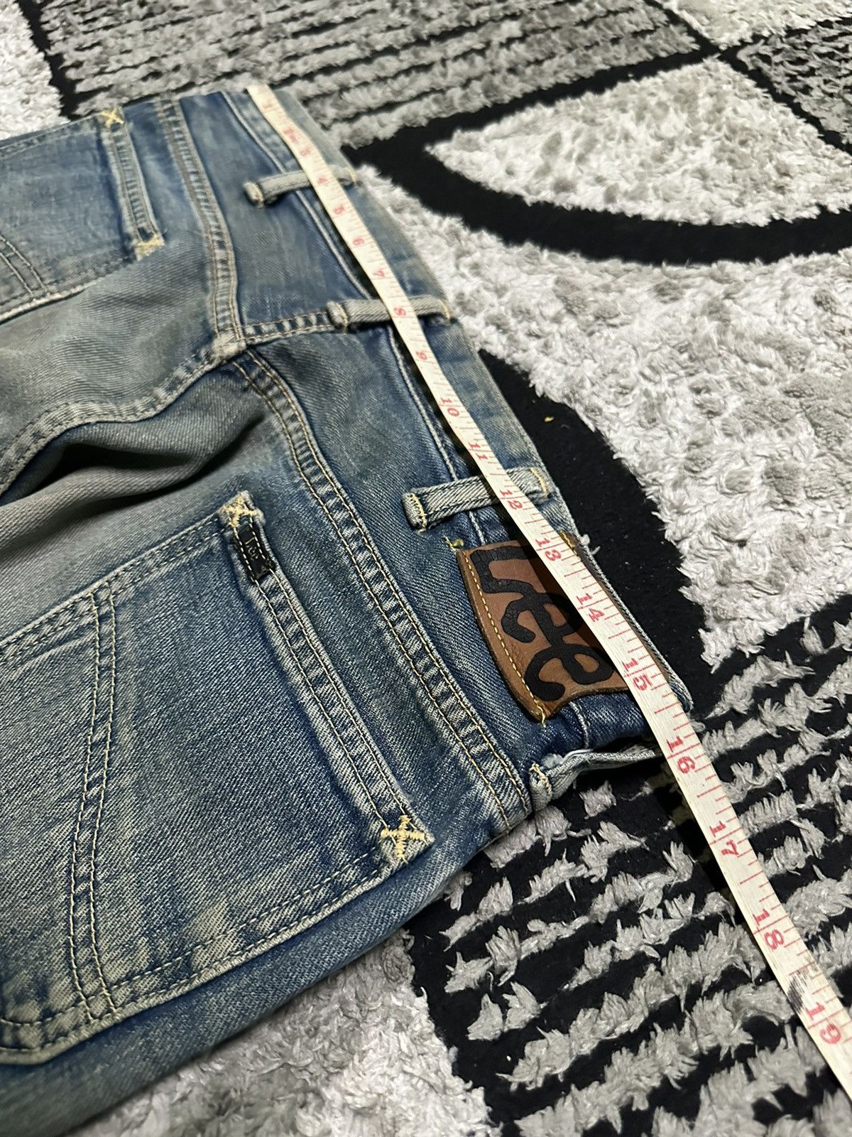 Lee 30x28 Vintage Lee riders selvedge jeans Size US 30 / EU 46 - 8 Thumbnail