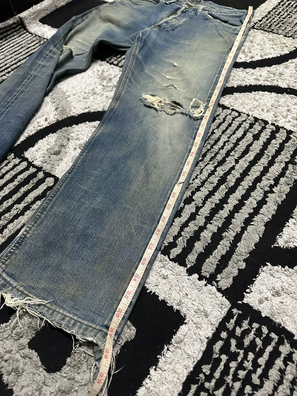Lee 30x28 Vintage Lee riders selvedge jeans Size US 30 / EU 46 - 9 Thumbnail