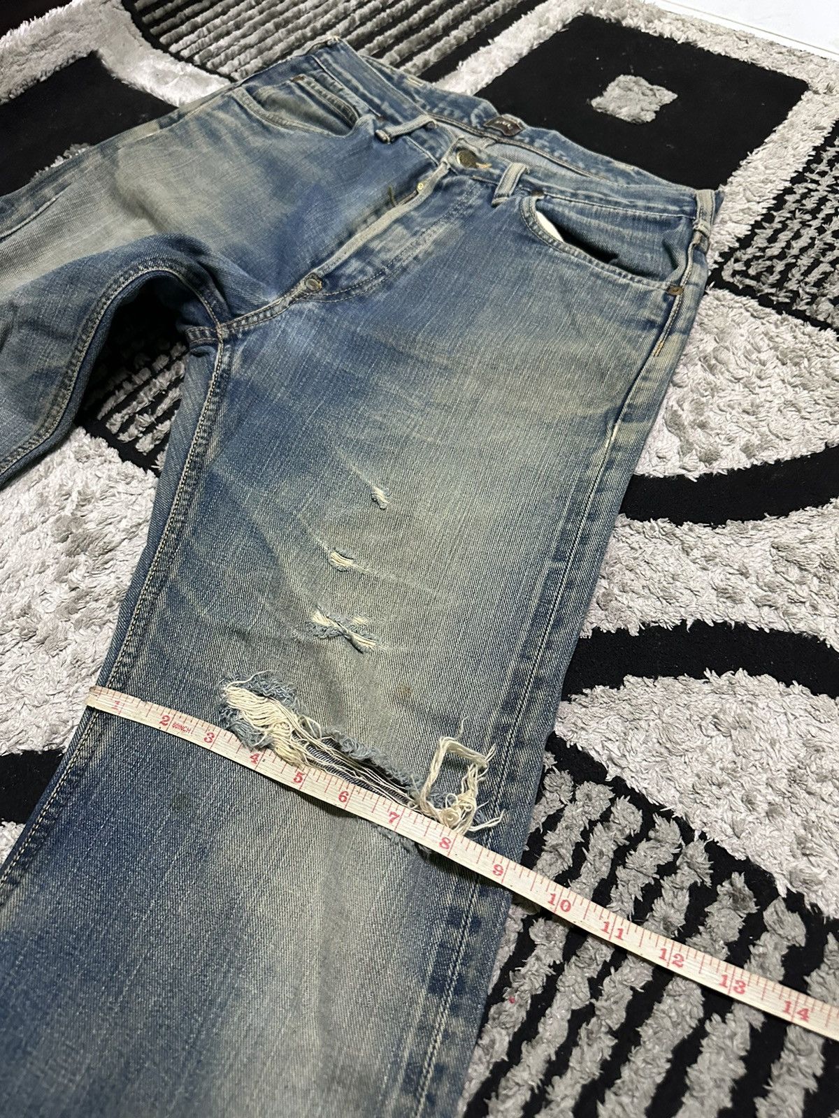 Lee 30x28 Vintage Lee riders selvedge jeans Size US 30 / EU 46 - 12 Thumbnail