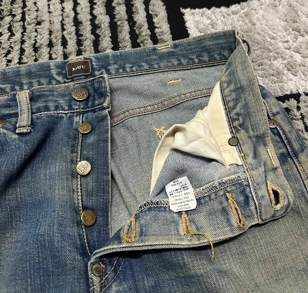 Lee 30x28 Vintage Lee riders selvedge jeans Size US 30 / EU 46 - 5 Thumbnail