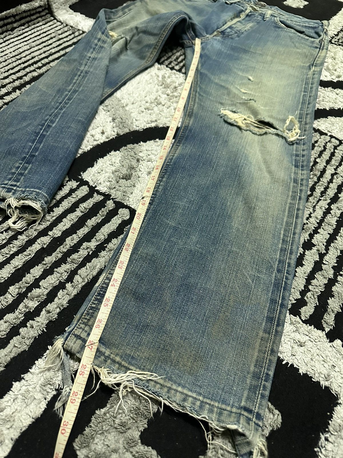 Lee 30x28 Vintage Lee riders selvedge jeans Size US 30 / EU 46 - 11 Thumbnail